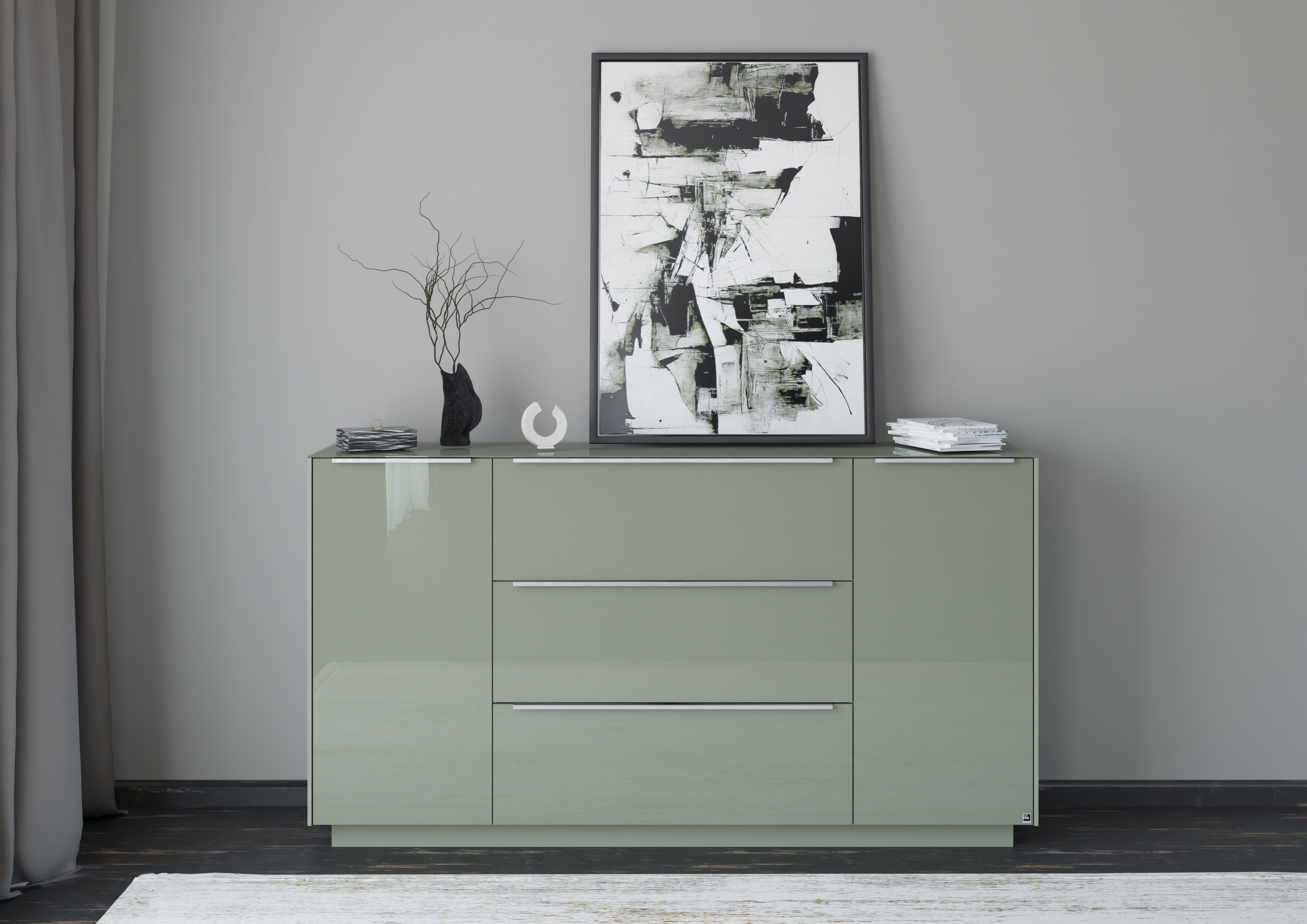 set one by Musterring Sideboard Reno (1 St), Mit Sockel in diversen Farben, 102 cm Höhe & Farbauswahl