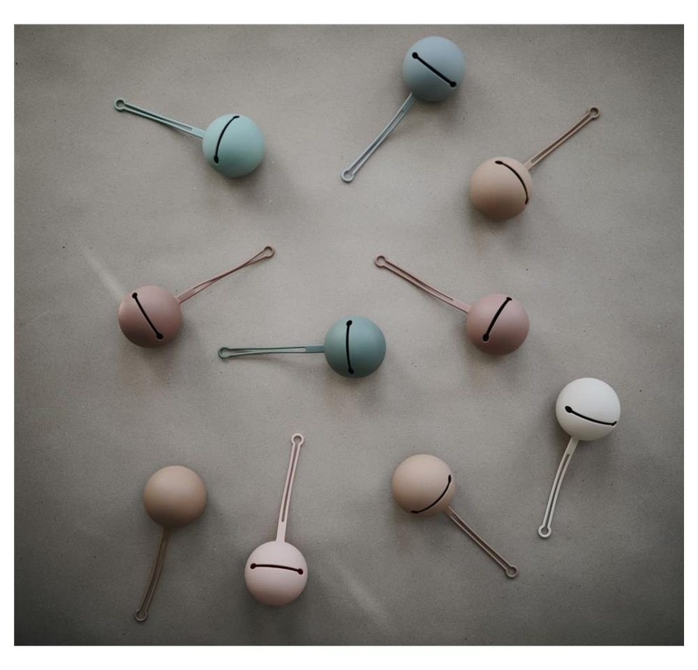 Thumbnail - Mushie Aufbewahrungsbox Schnulleretui Powder Blue, aus Silikon, Schnullerbox