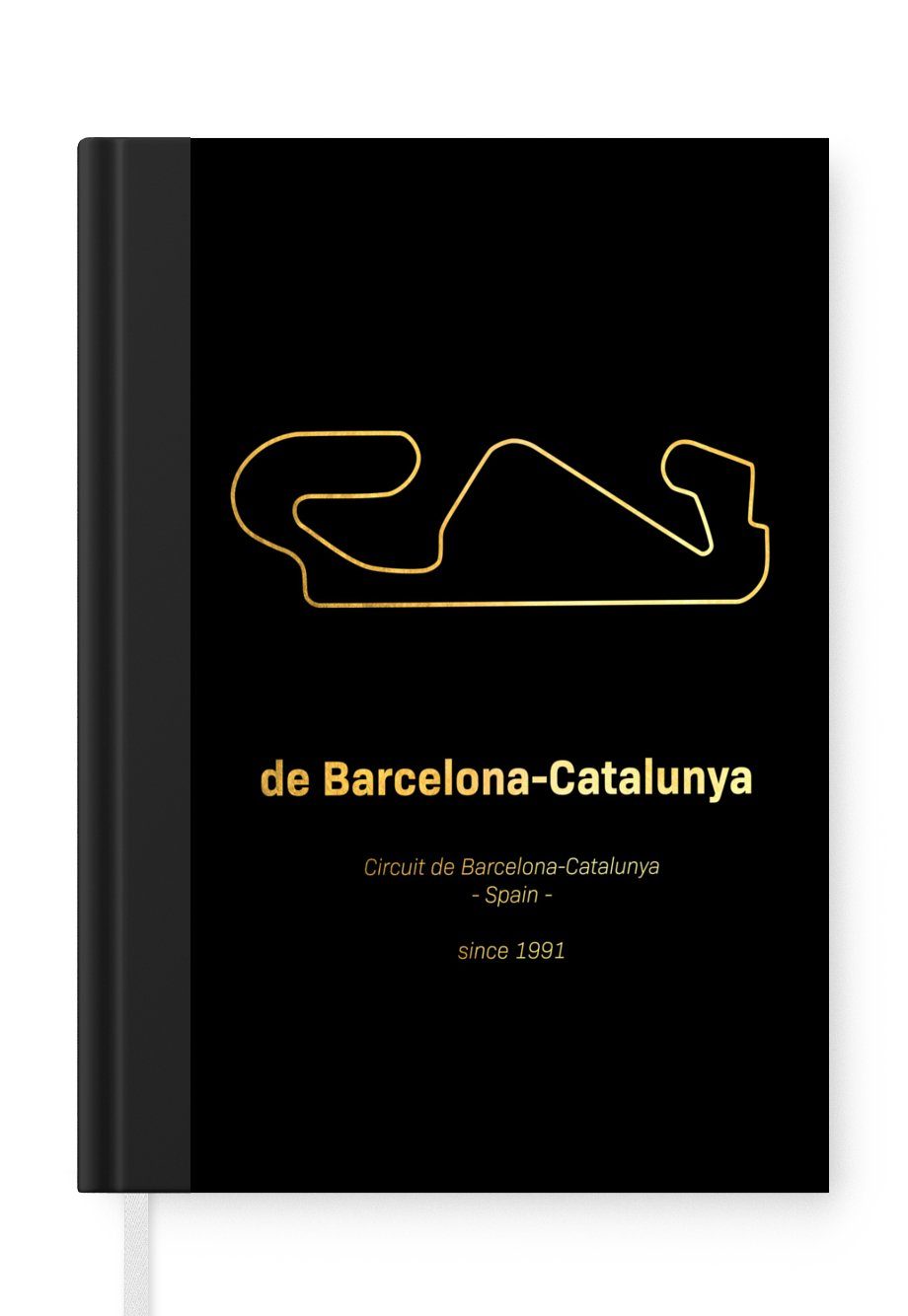 MuchoWow Notizbuch Formel 1 - Rennstrecke - Barcelona, Journal, Merkzettel, Tagebuch, Notizheft, A5, 98 Seiten, Haushaltsbuch | Notizbücher