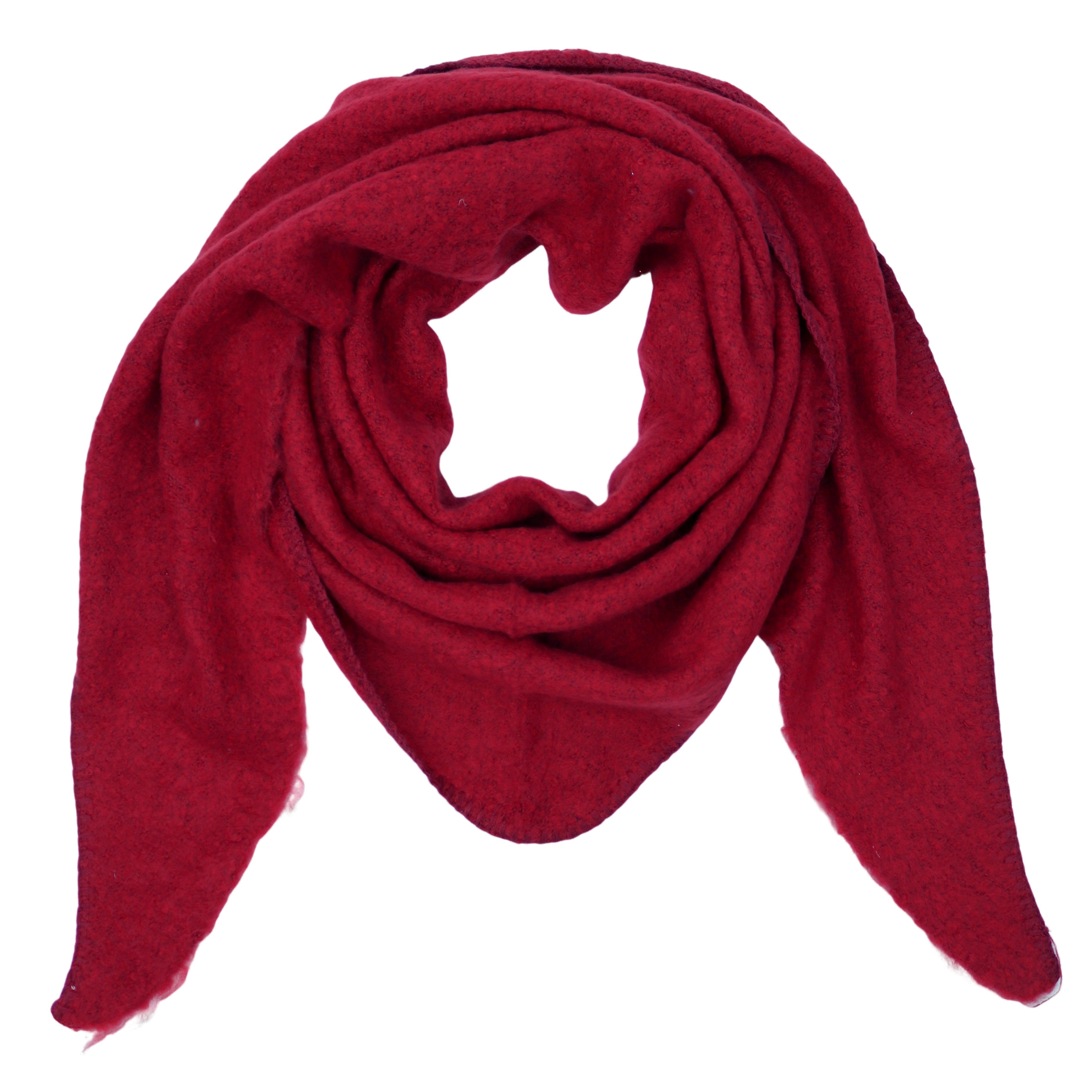 MIRROSI Dreieckstuch kuschliger und warmer Dreiecksschal ca.188x80 cm, (Unifarbe), in tollen Кольора(ів)