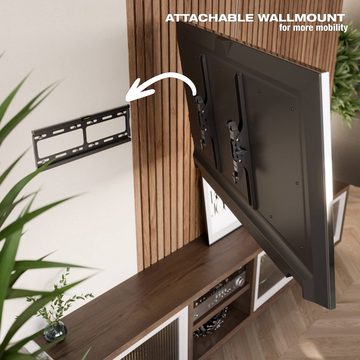 RICOO R09 TV-Wandhalterung, (bis 65 Zoll, flach neigbar curved Fernseher Wand Halterung universal VESA 400 x 400)