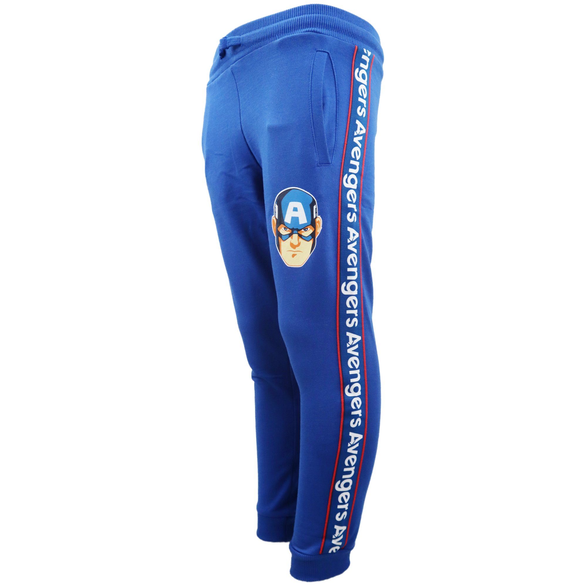 MARVEL Jogginghose Marvel Captain America Jungen Kinder Sporthose Gr. 104 bis 134