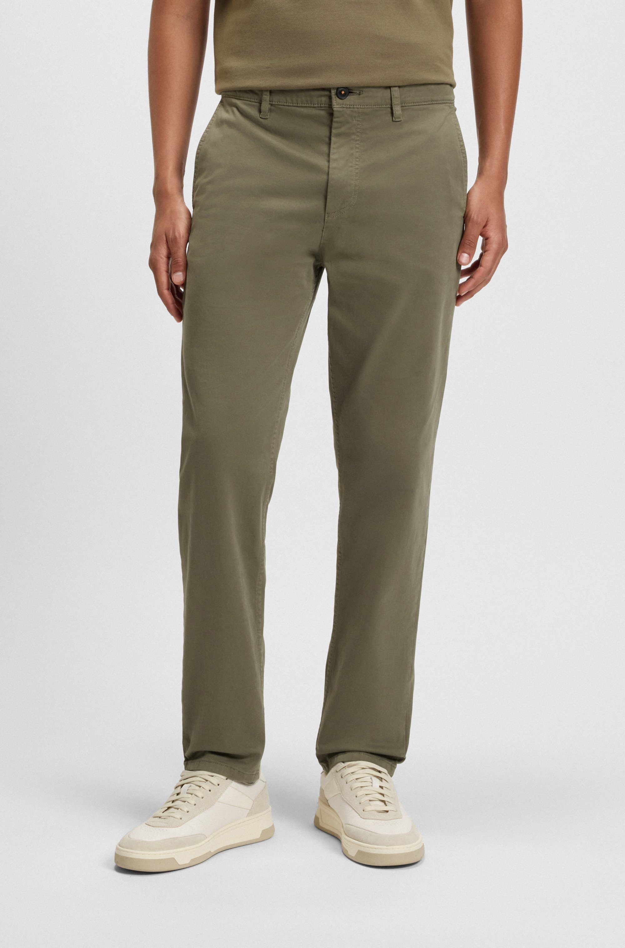 BOSS ORANGE Chinohose tapered mit BOSS günstig online kaufen