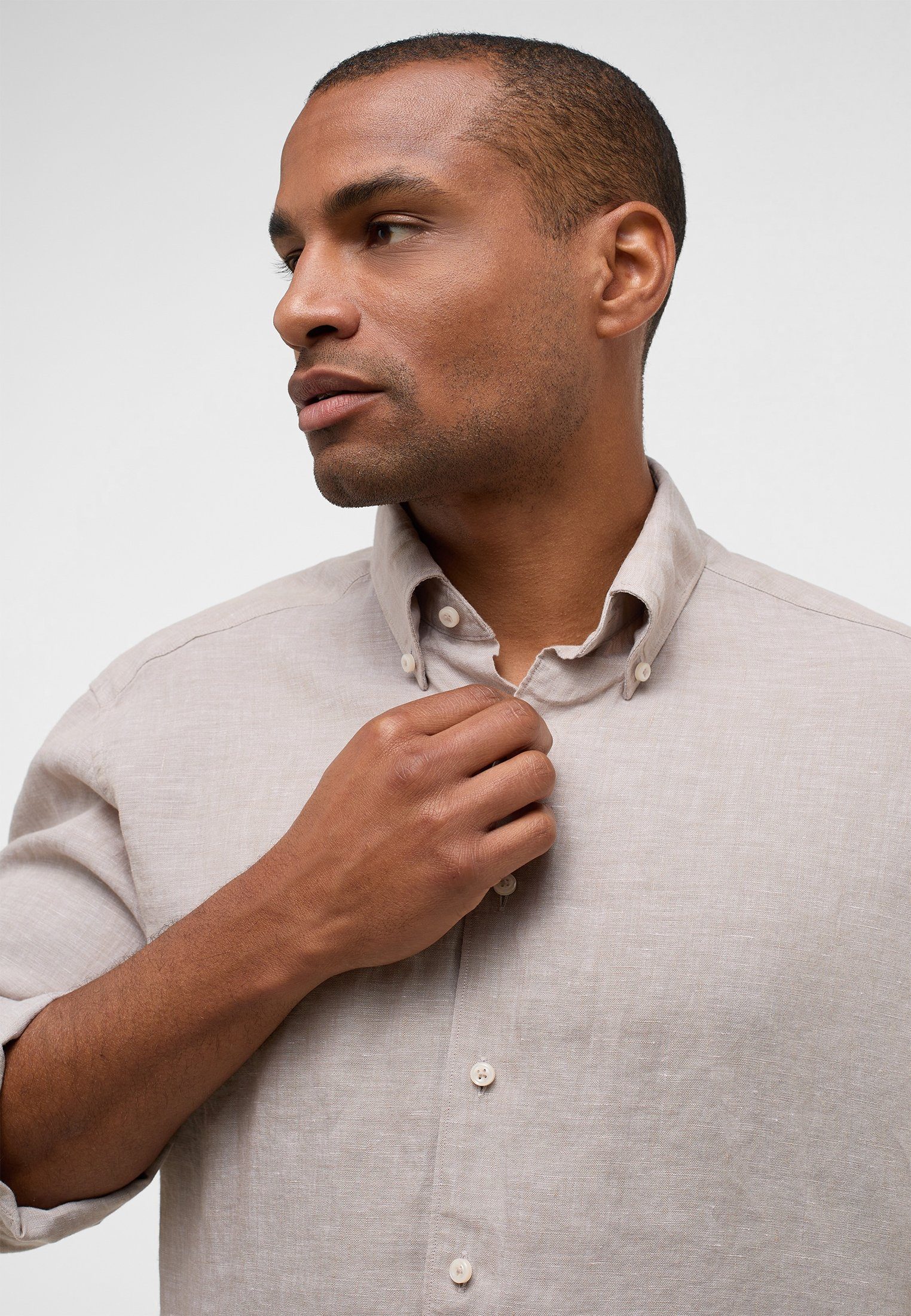 Eterna Langarmhemd MODERN FIT EASY IRON (bügelleicht)