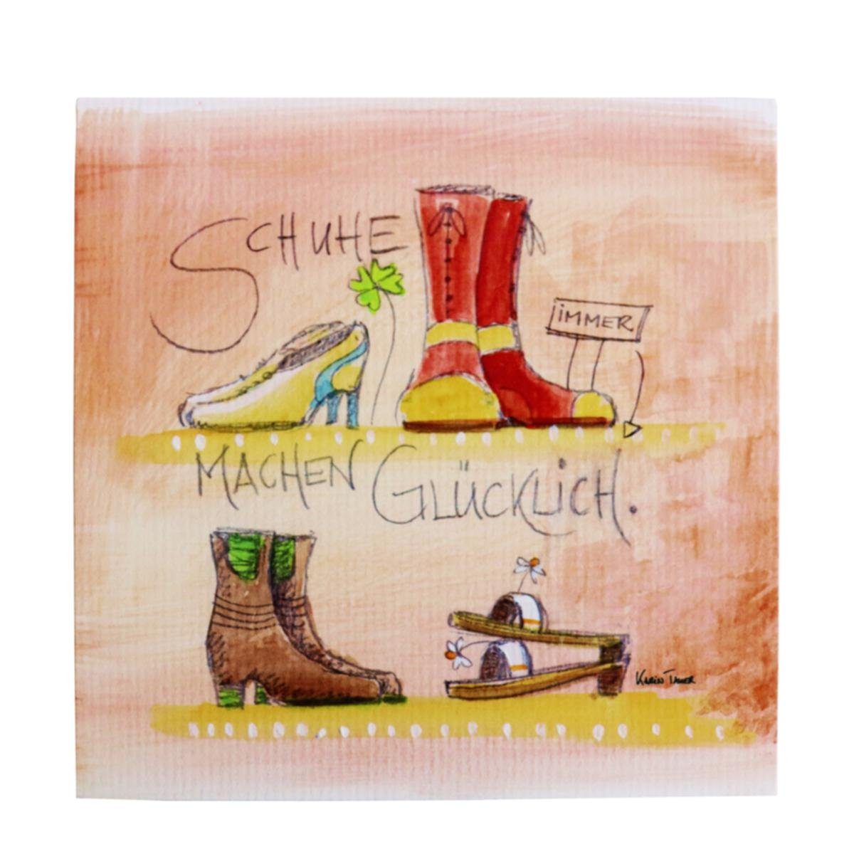 440s Wandspruch 440s Bild Schuhe machen glücklich (1 St)