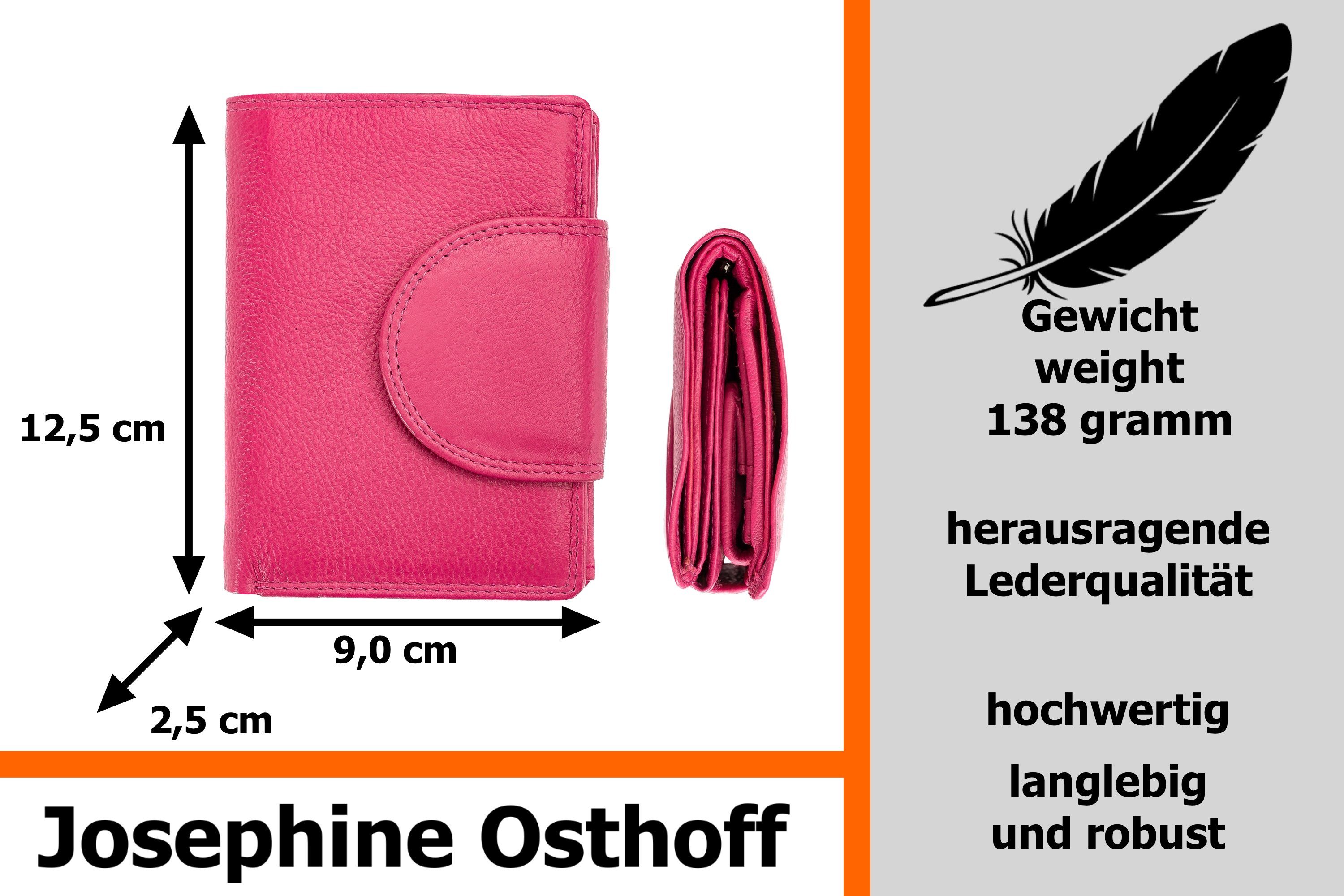 Josephine Osthoff Brieftasche Wiener Minibrieftasche fuchsia Geldbörse