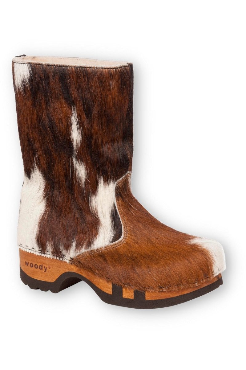 woody GmbH Fellstiefel Damen - ROSE FELL - kuhfell Stiefelette