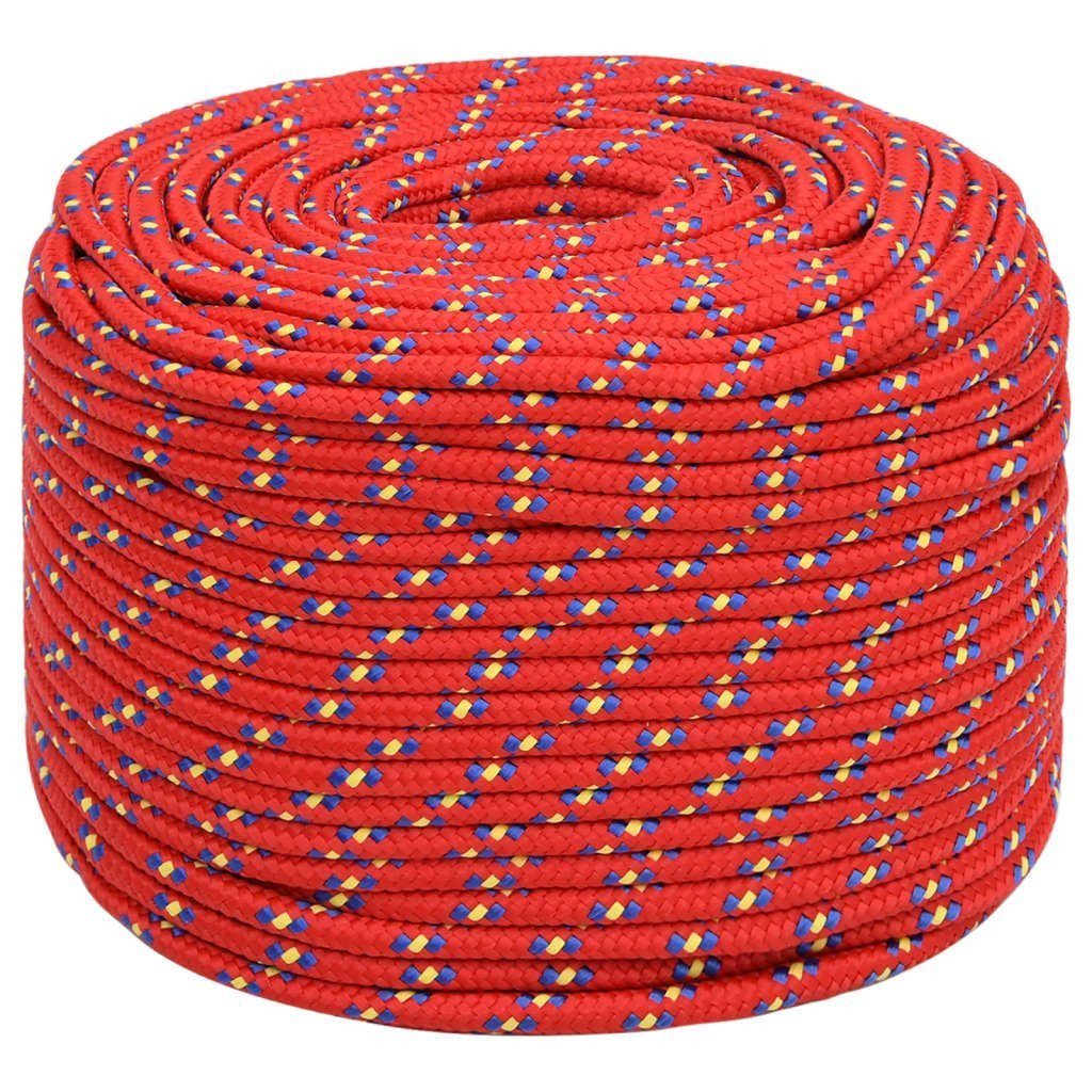 vidaXL Seil Bootsseil Rot 8 mm 50 m Polypropylen (1-tlg)