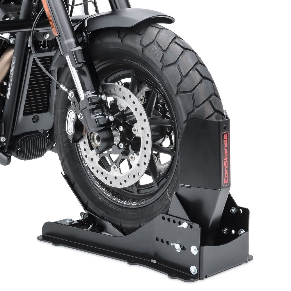 ConStands Motorradheber Motorradwippe / Transportständer # Easy Vario Fix einstellbar schwarz