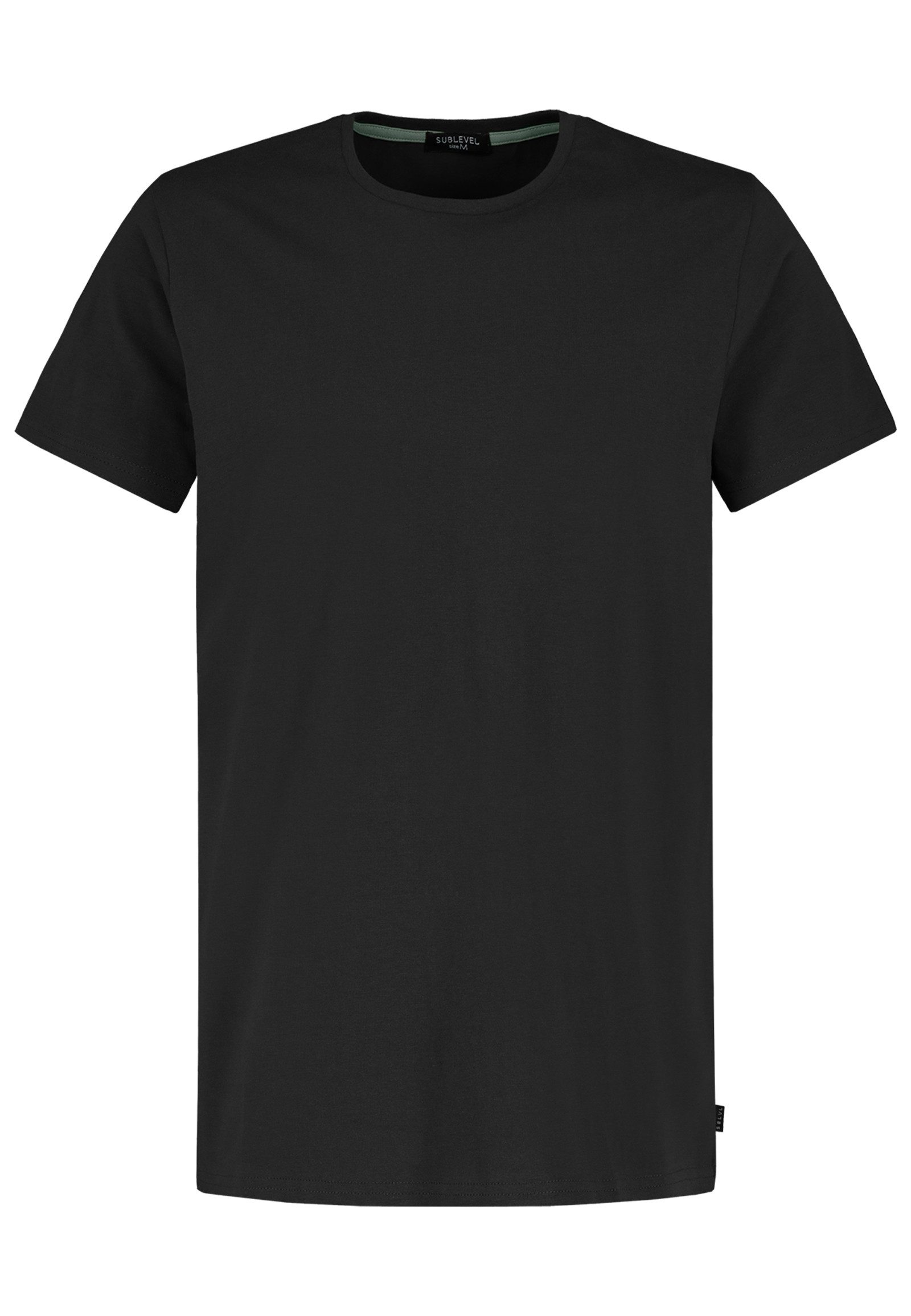 SUBLEVEL T-Shirt 5er Pack, Hochwertige Verarbeitung, Klassisch für Herren (5-tlg) Baumwolle Regular Fit Rundhals Kurzarm unifarben Basic-Style