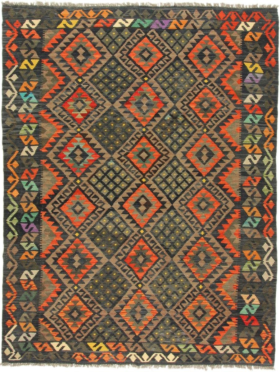Orientteppich Kelim Afghan Heritage 187x247 Handgewebter Moderner Orientteppich, Nain Trading, rechteckig, Höhe: 3 mm