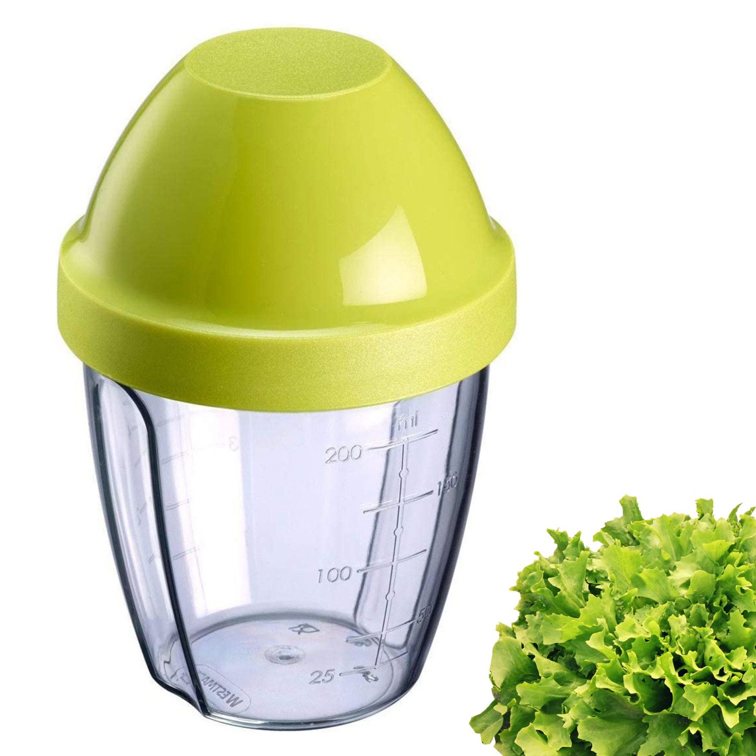WESTMARK Dressing Shaker »Mix-Ei«, 0,25 l, apfelgrün, mit herausnehmbarer Mixscheibe, PP, PE, SAN