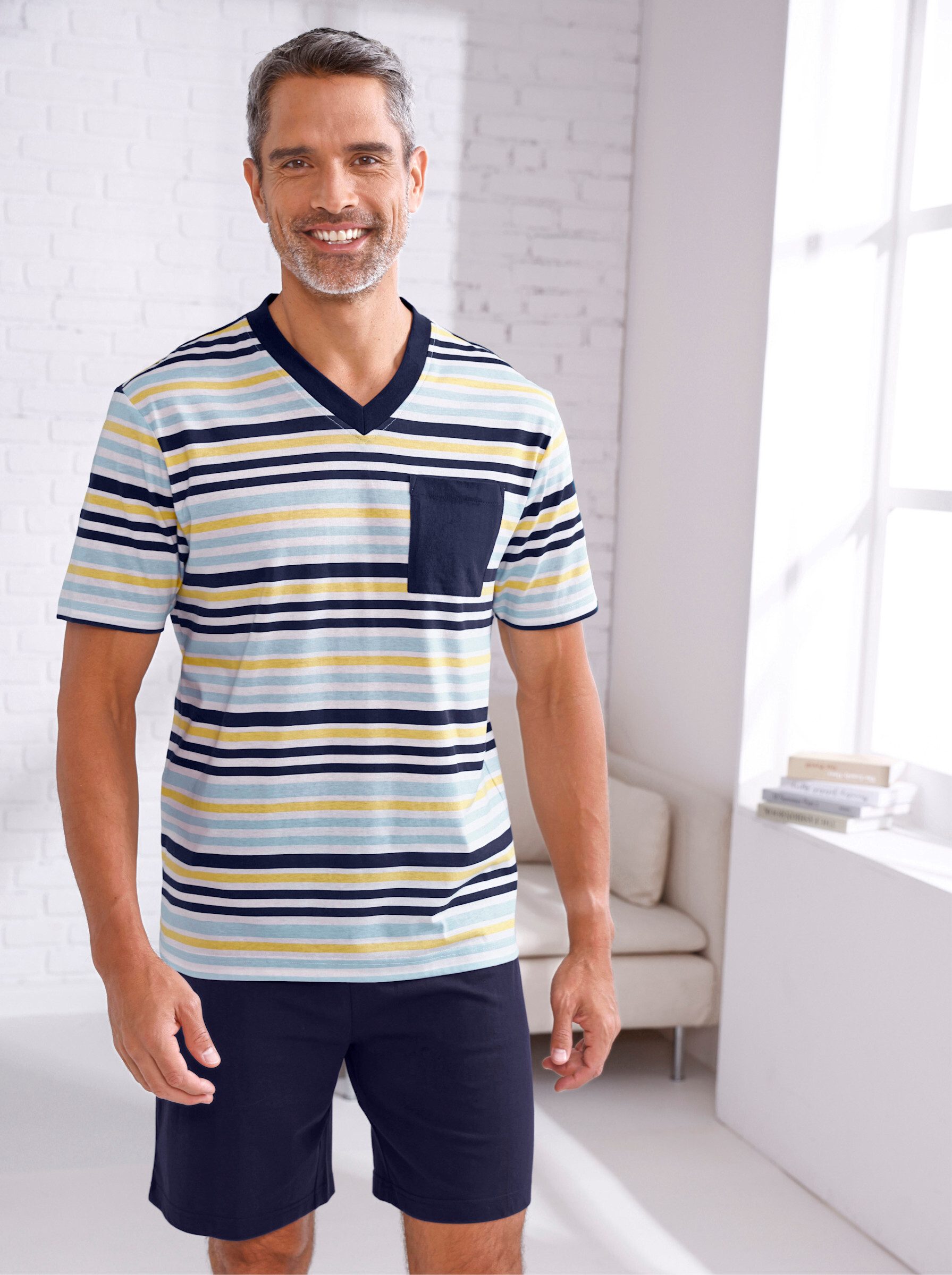 Sieh an! Schlafanzug Shorty Kurzarm