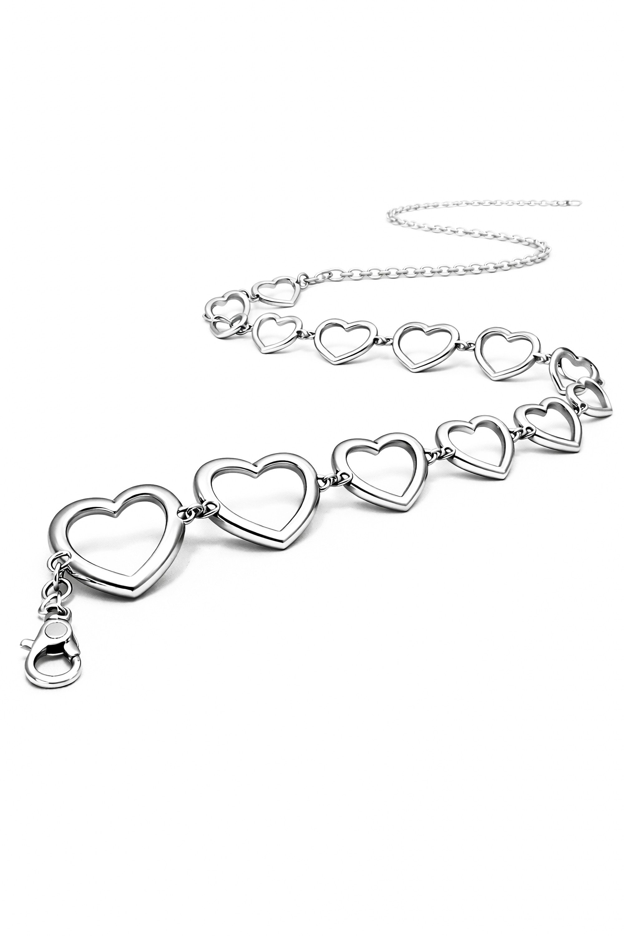 COLLEZIONE ALESSANDRO Kettengürtel Love mit Herzen, Made in Italy