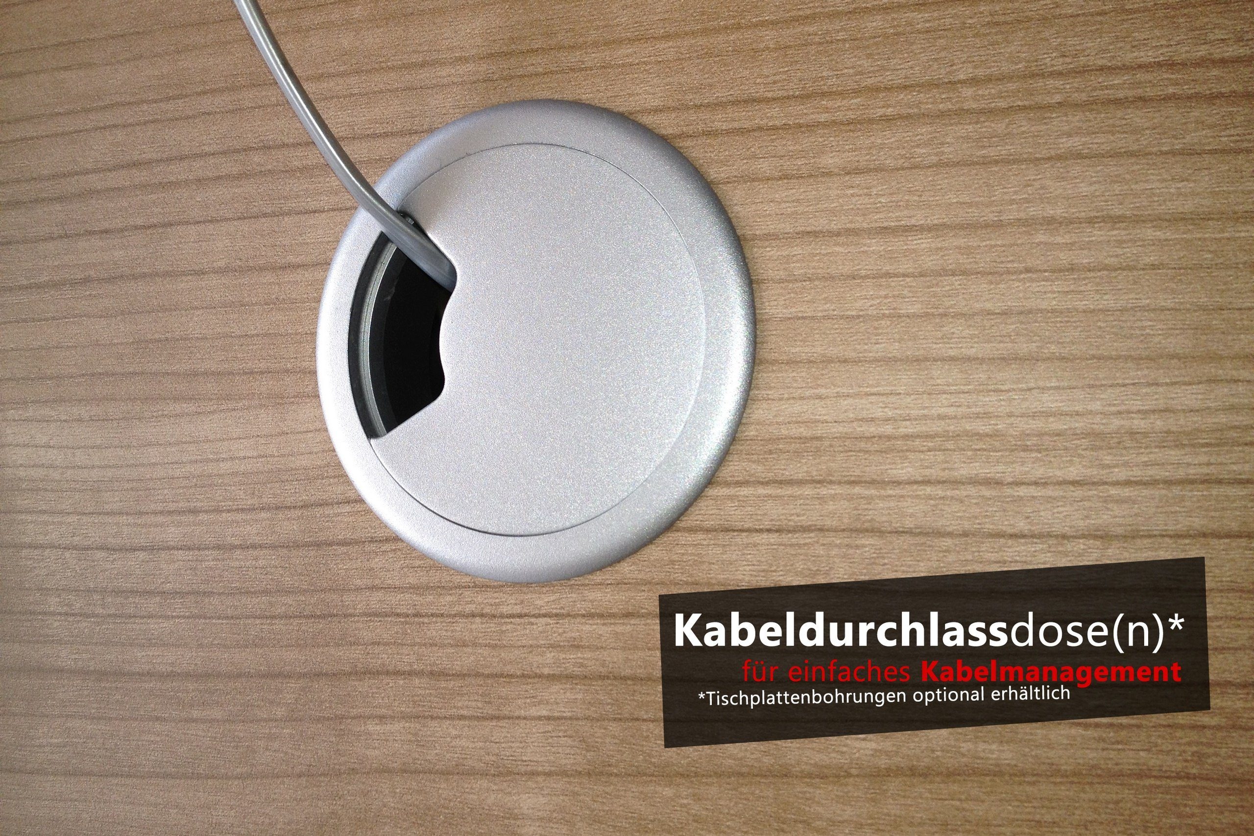 bümö Schreibtisch Schreibtisch elektrisch - XDLR, 180 Gestell: & Rechteck: Bluetooth - x App Weiß Nussbaum Dekor: cm 80