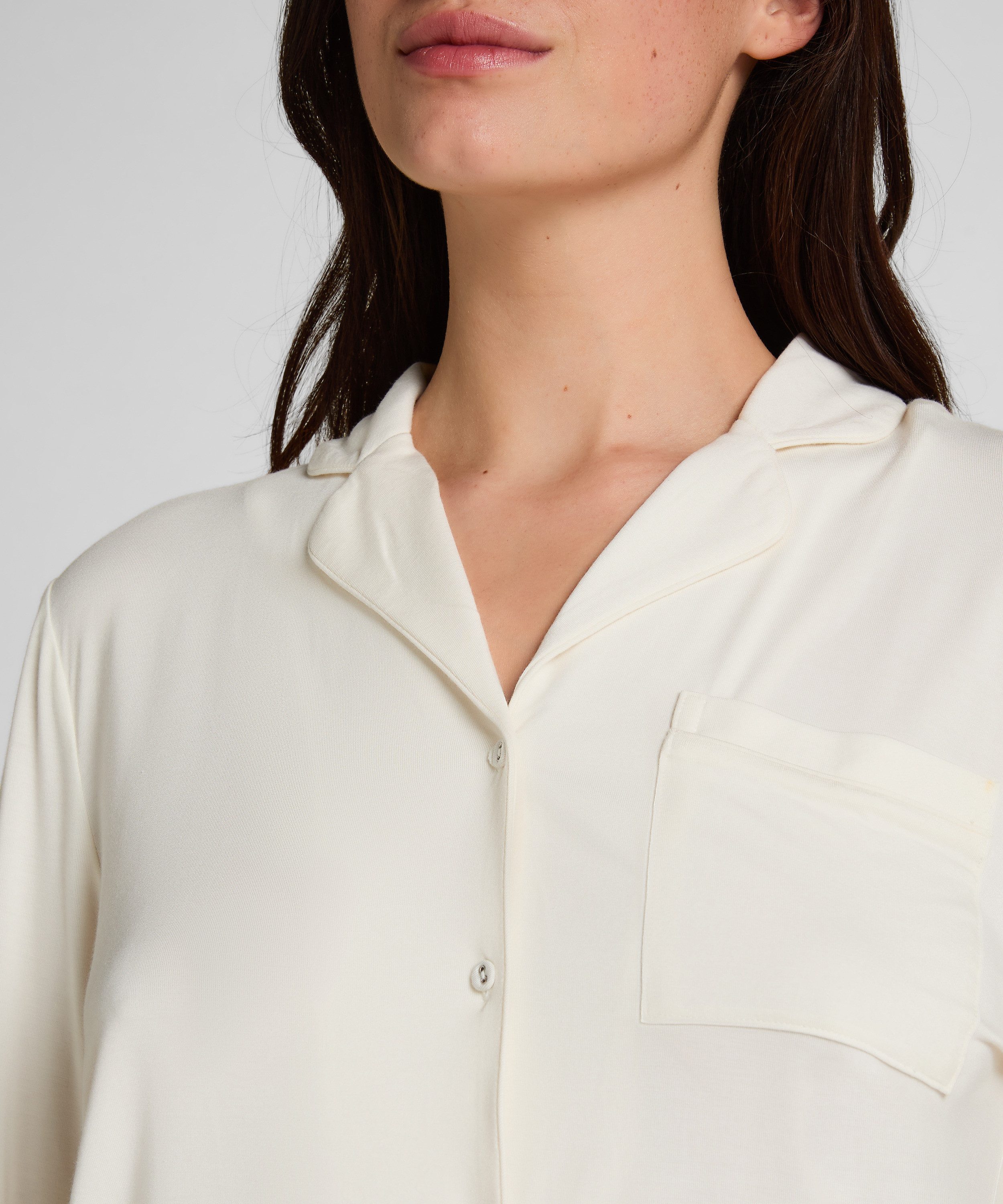 Hunkemöller Pyjama Langärmelige Jersey-Jacke Essential günstig online kaufen