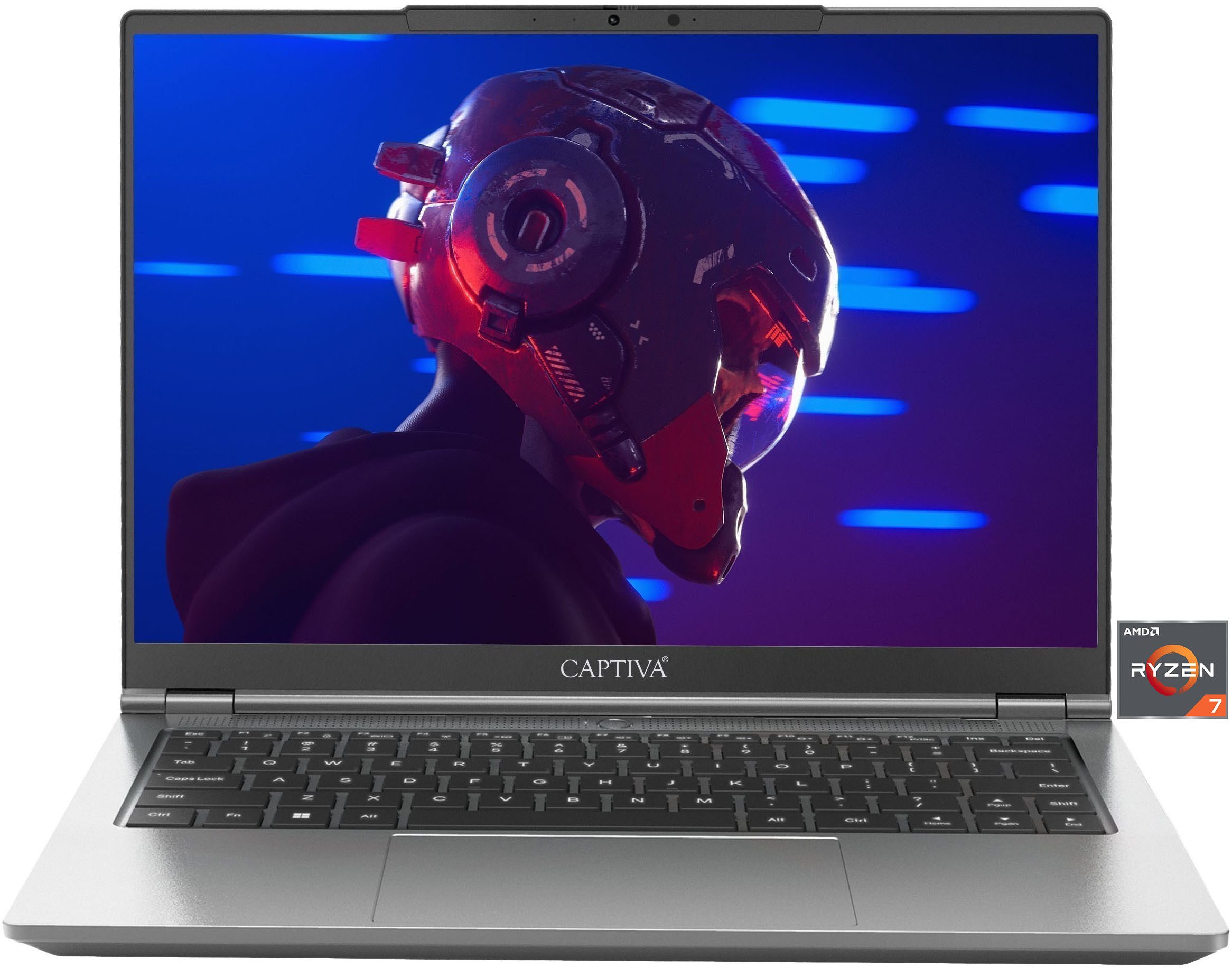 CAPTIVA Business/Office I10-1356GE Business-Notebook (35,6 cm/14 Zoll, AMD Ryzen 7 255, Radeon 780M, 64 GB, 2000 GB SSD)