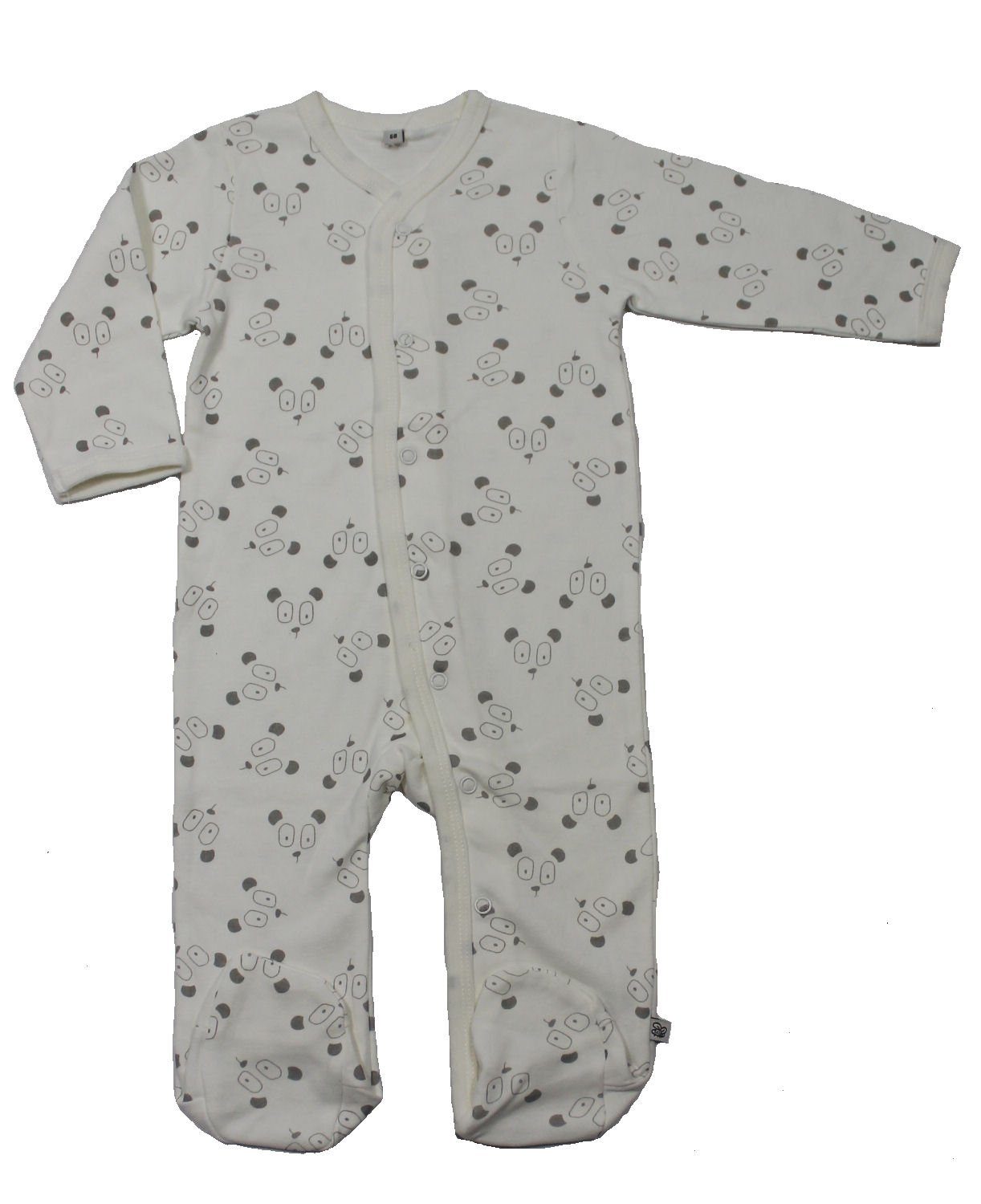 Pippi Babywear Pyjama Baby Strampelanzug Schlafanzug mit Fuß (1 tlg)
