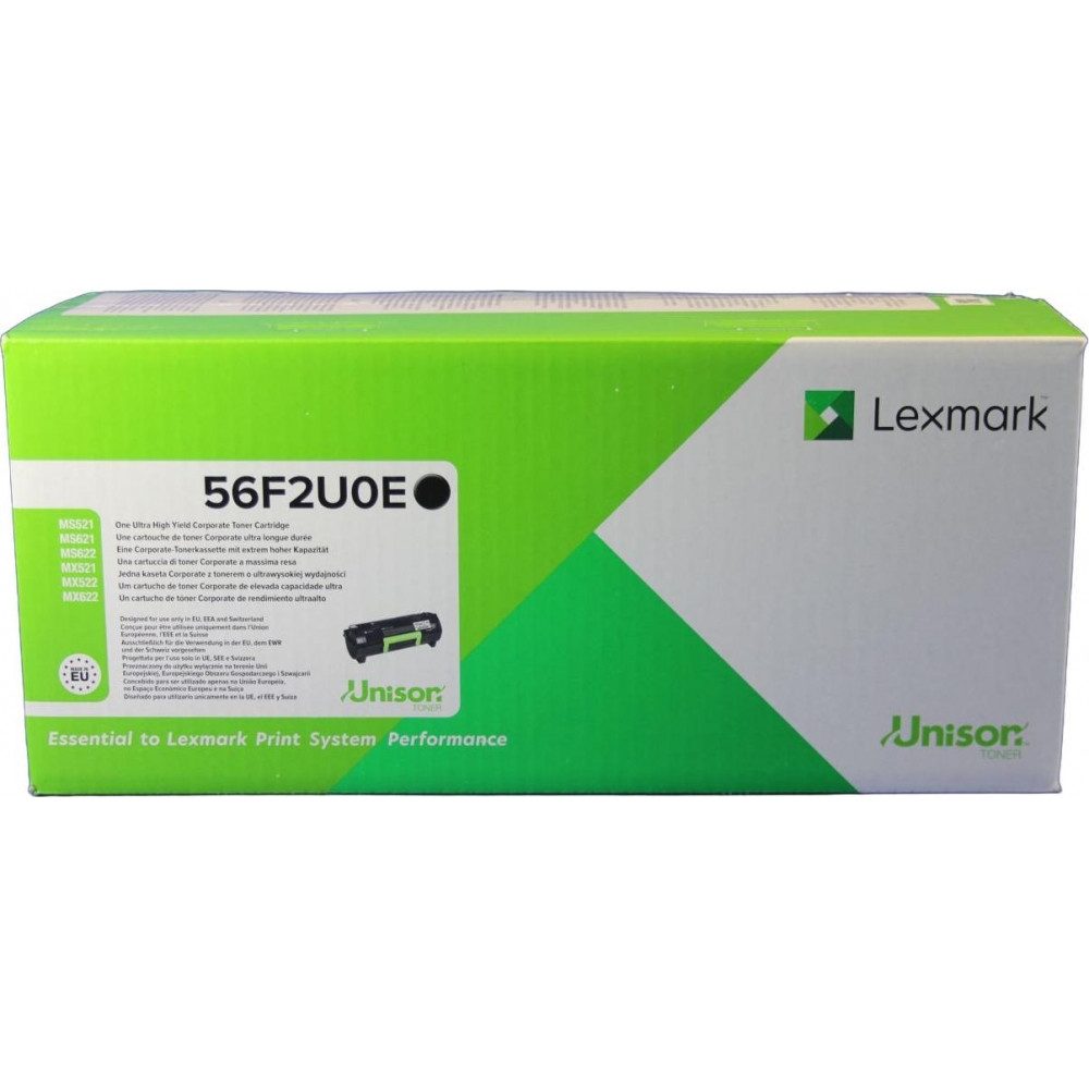 Lexmark Tonerpatrone Lexmark 56F2U0E Ultra Hochleistungs Schwarz Toner, (Set mit 5 hochwertigen Küchengeräten für vielseitige Anwendungen), Wasserfest und stoßfest