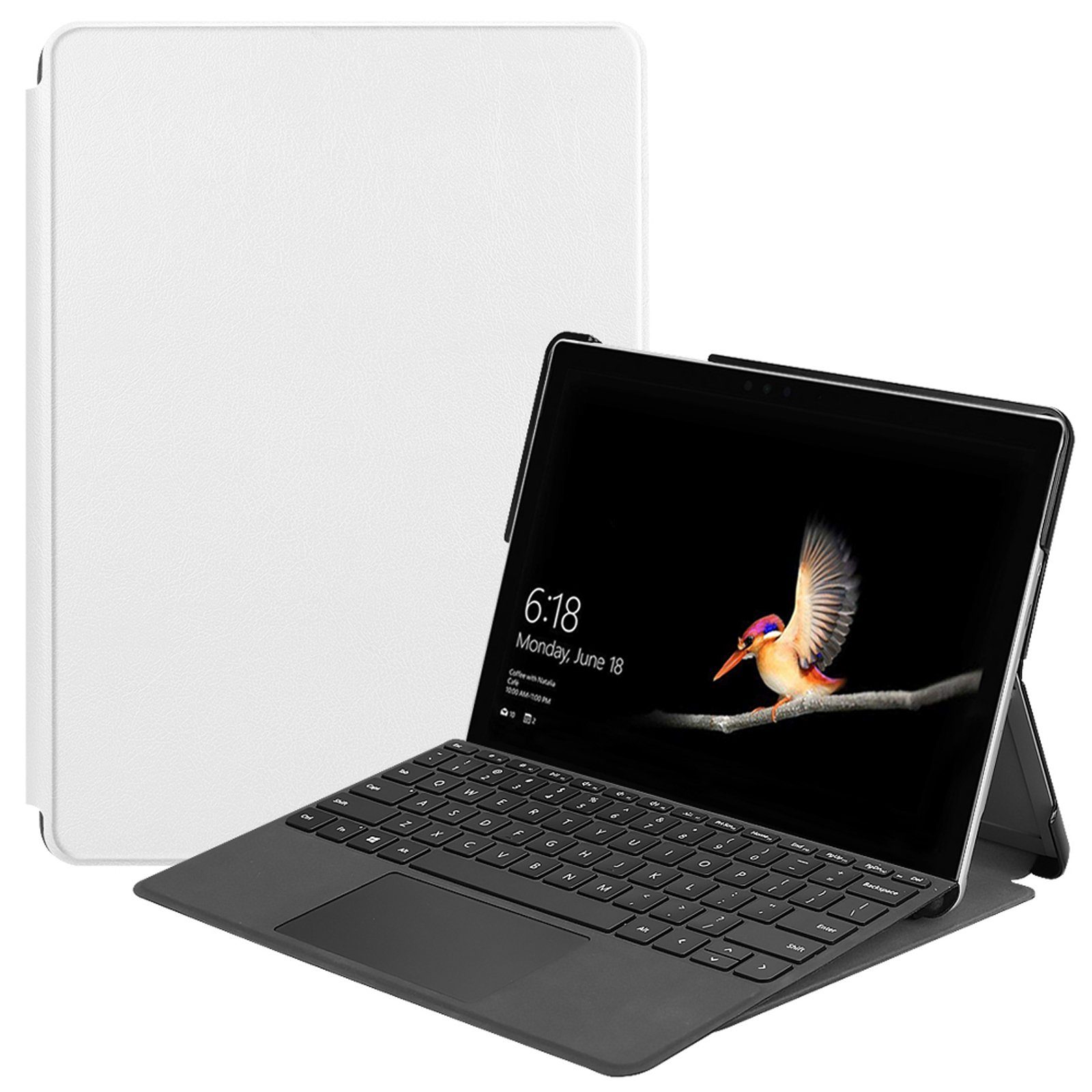 Lobwerk Tablet-Hülle Schutzhülle für Microsoft Surface Go/Go2 2-in-1 10  Zoll, Wake & Sleep Funktion, Sturzdämpfung, Aufstellfunktion
