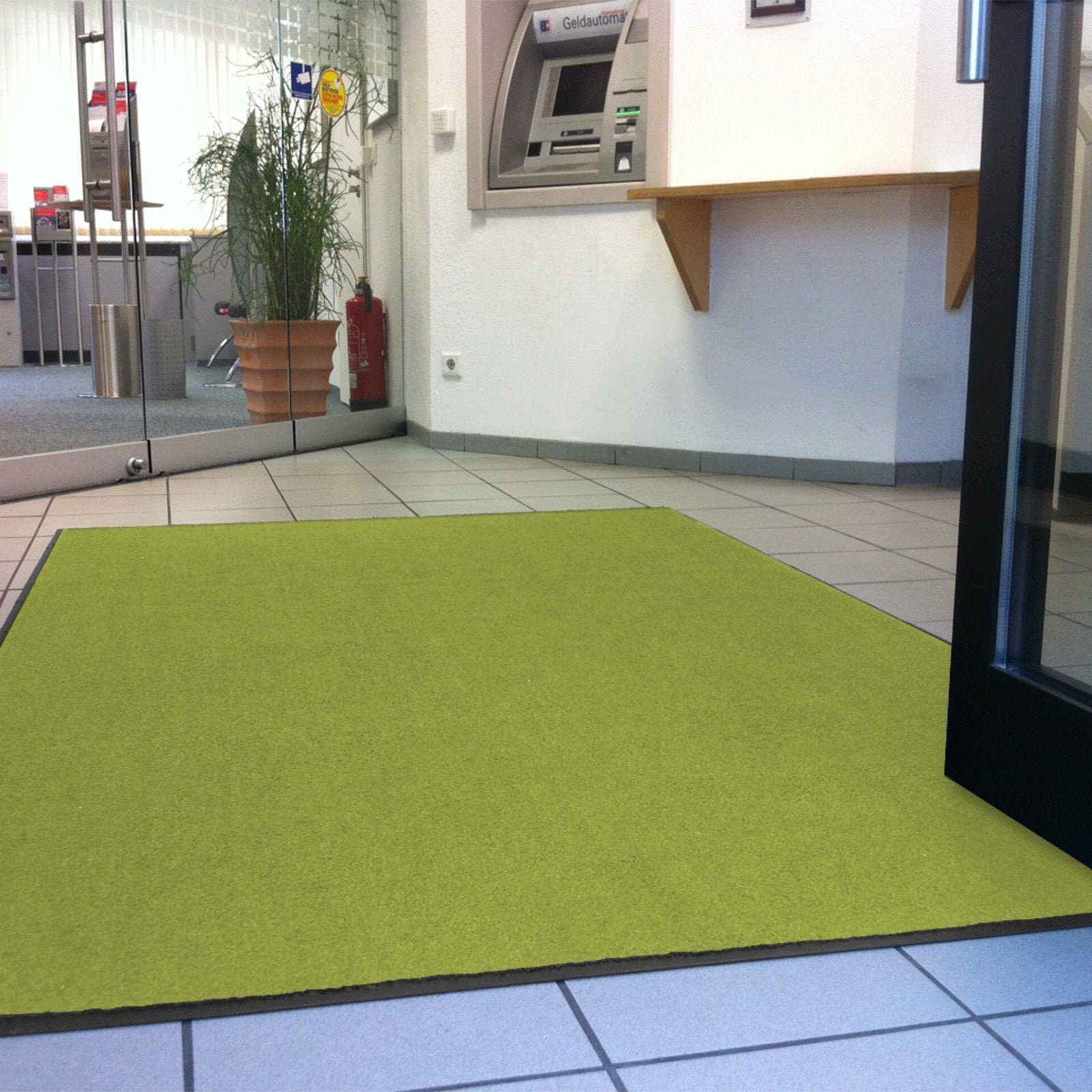 Fußmatte Schmutzfangmatte Monochrom Fixgrößen, Viele 7 Farben & mm Floordirekt, Höhe: Größen, Limone