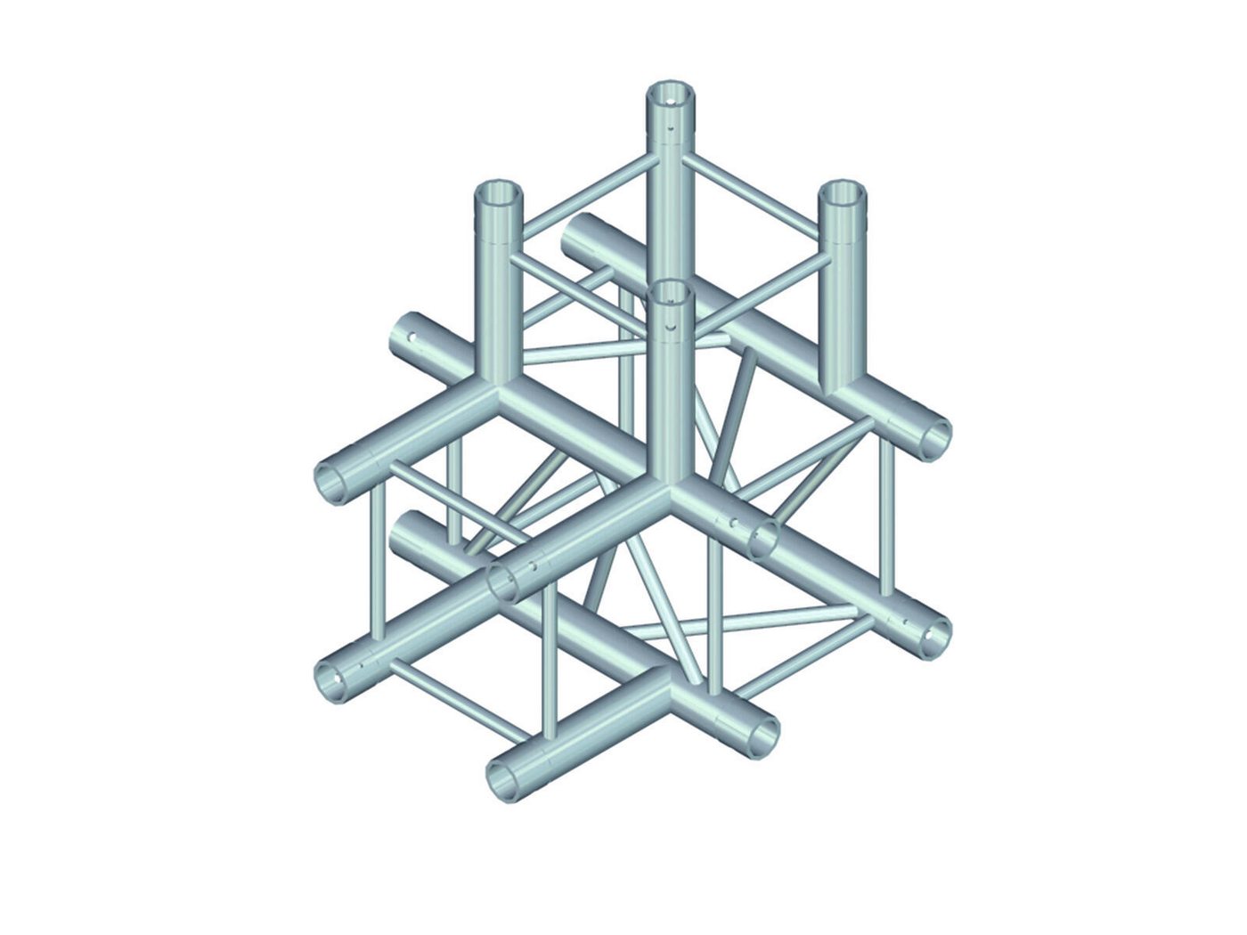 Thumbnail - Alutruss Rahmentraverse ALUTRUSS QUADLOCK QL-ET34 T-42 4-Wege-T-Stück