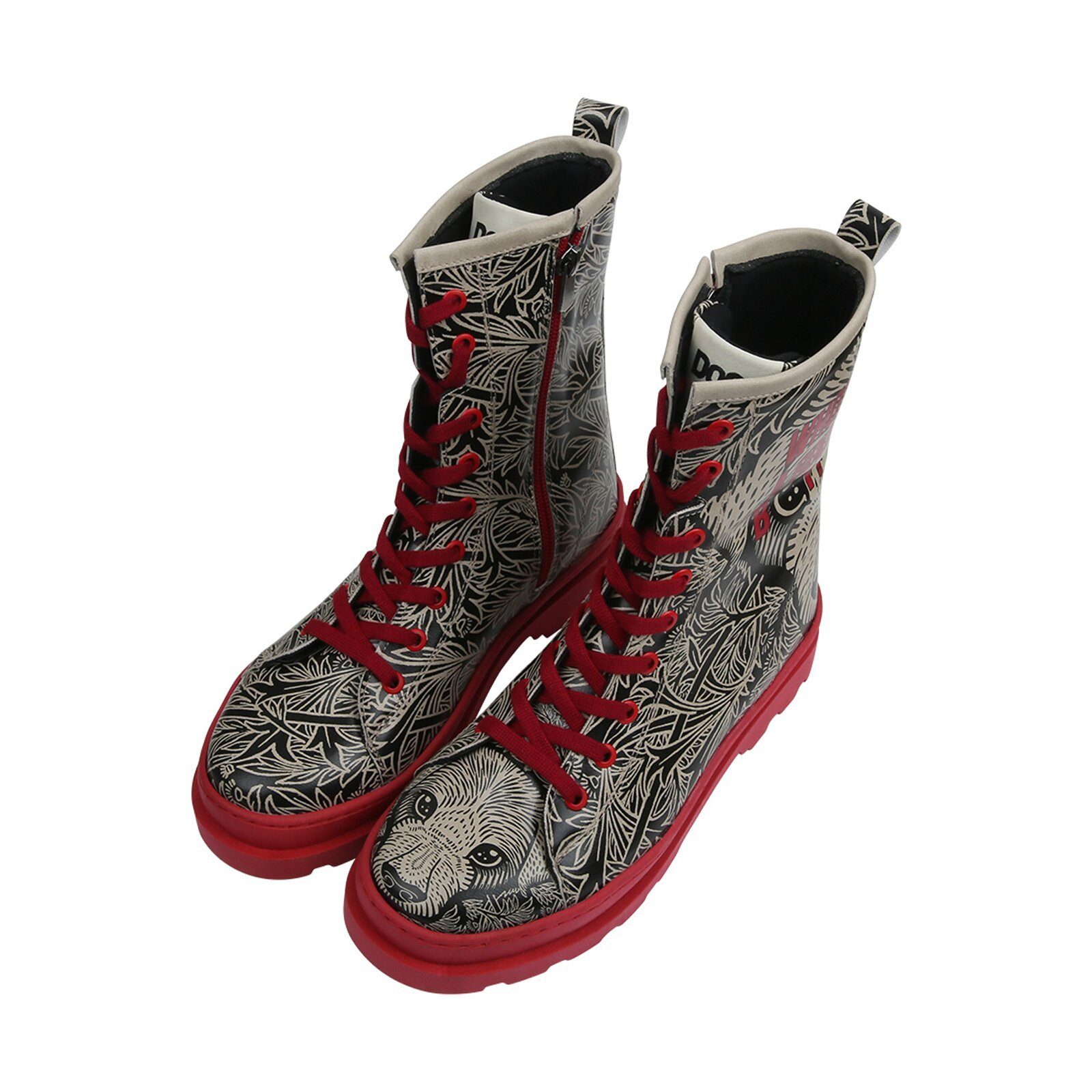 DOGO Gisele Schnürstiefel Boots Good Boy Damen Stiefeletten Stiefelette Handgefertigt