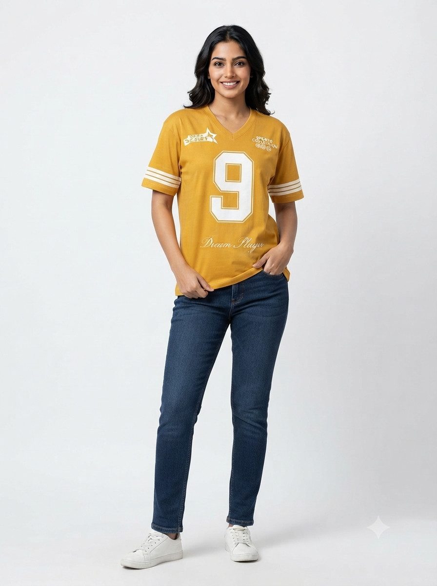 PfauGermany T-Shirt Dream Player sportive T-Shirt im College-Look