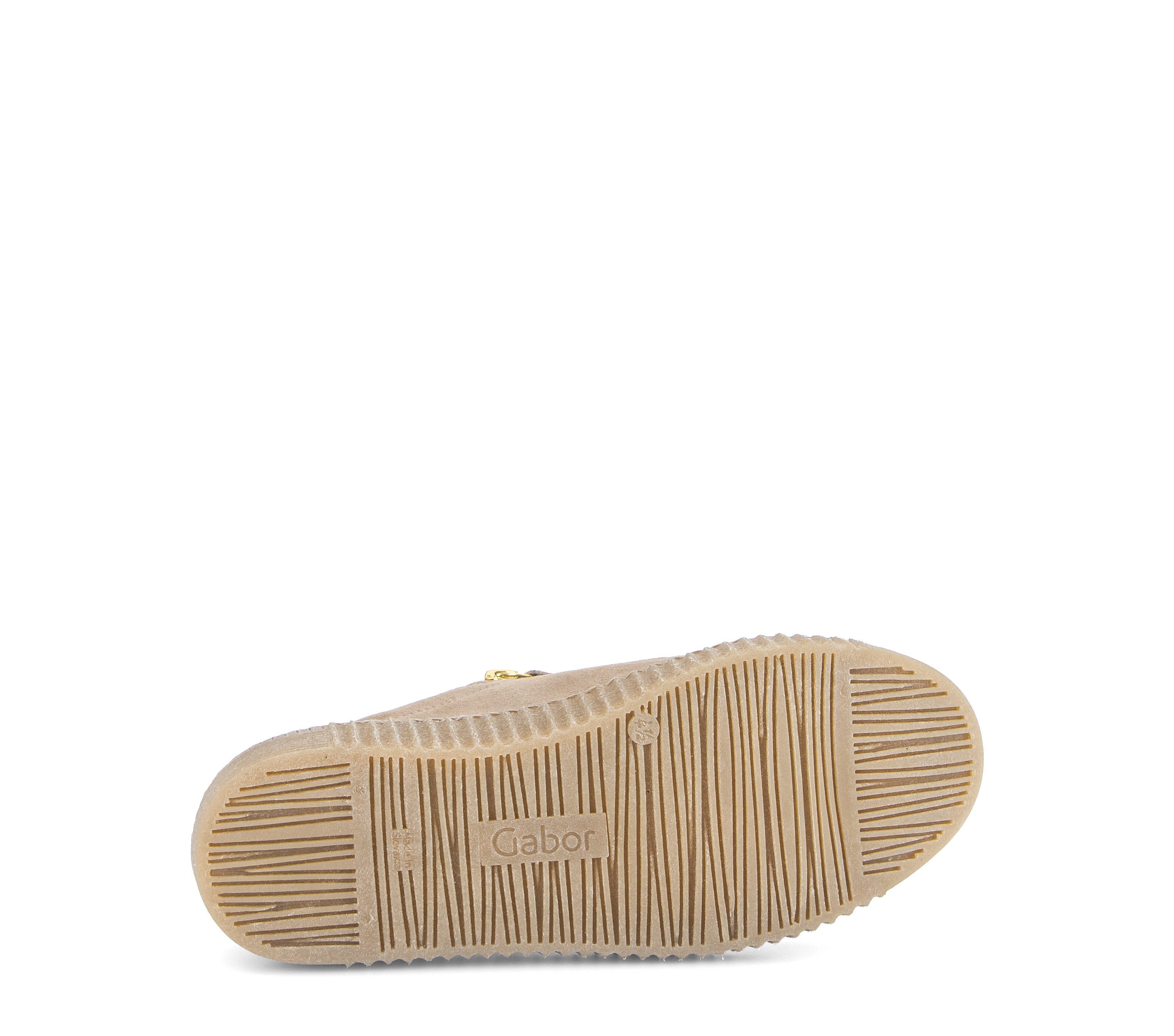 Gabor Plateausneaker Freizeitschuh, Halbschuh, Schnürschuh mit dezentem Fersenbesatz