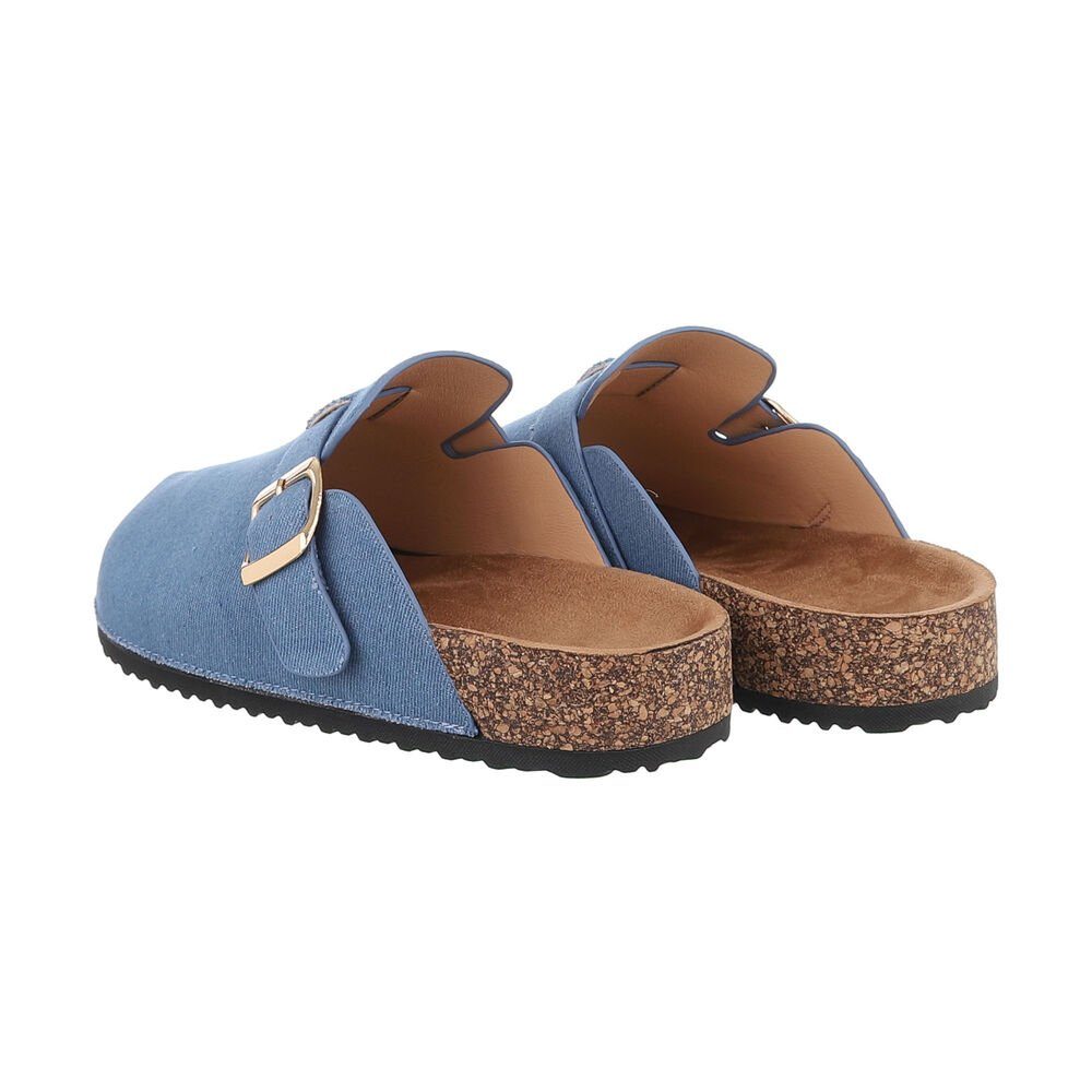 Ital-Design Damen Mules Freizeit Pantolette