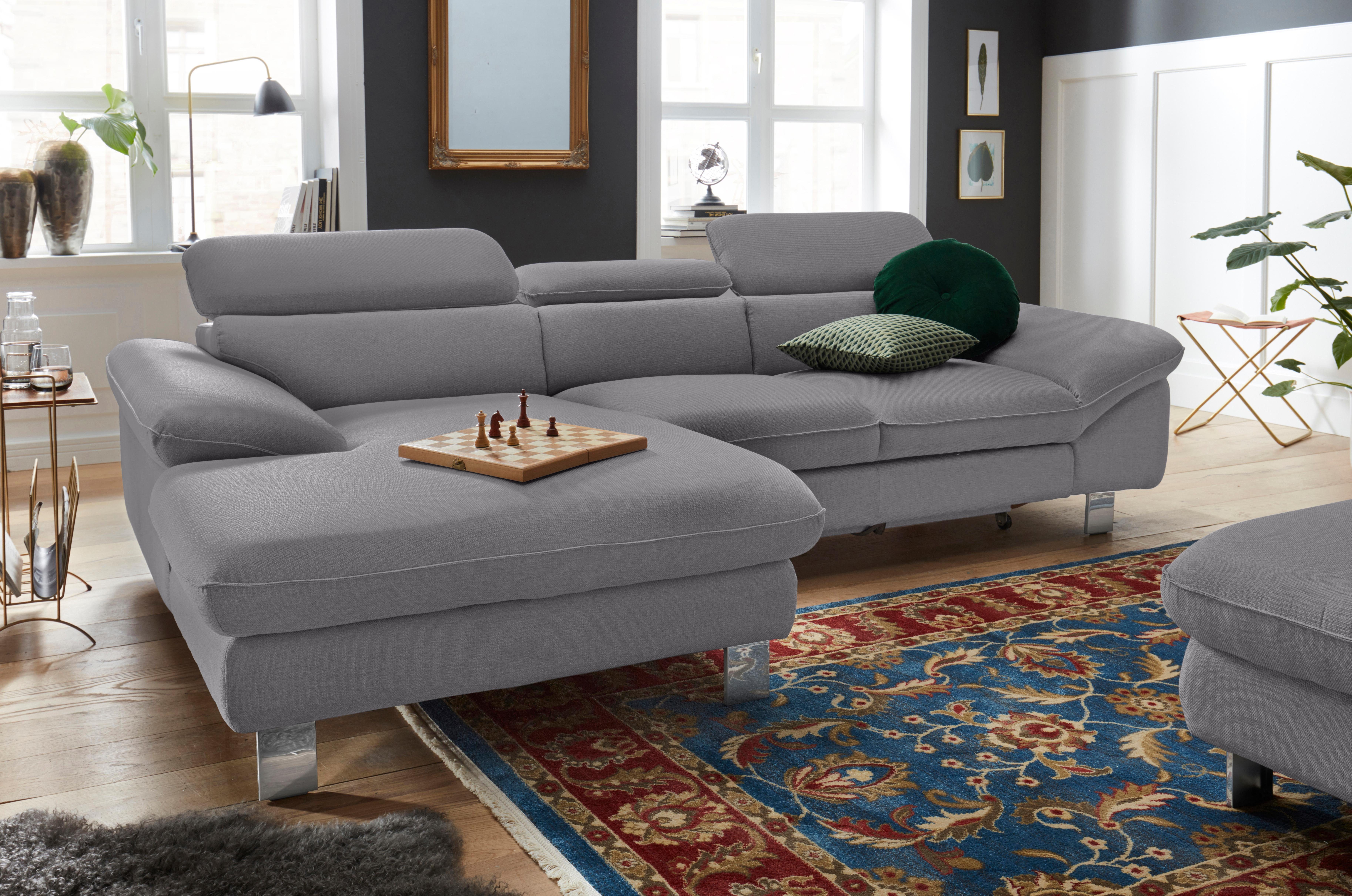 COTTA Ecksofa Driver L-Form, mit Kopfteilverstellung, günstig online kaufen