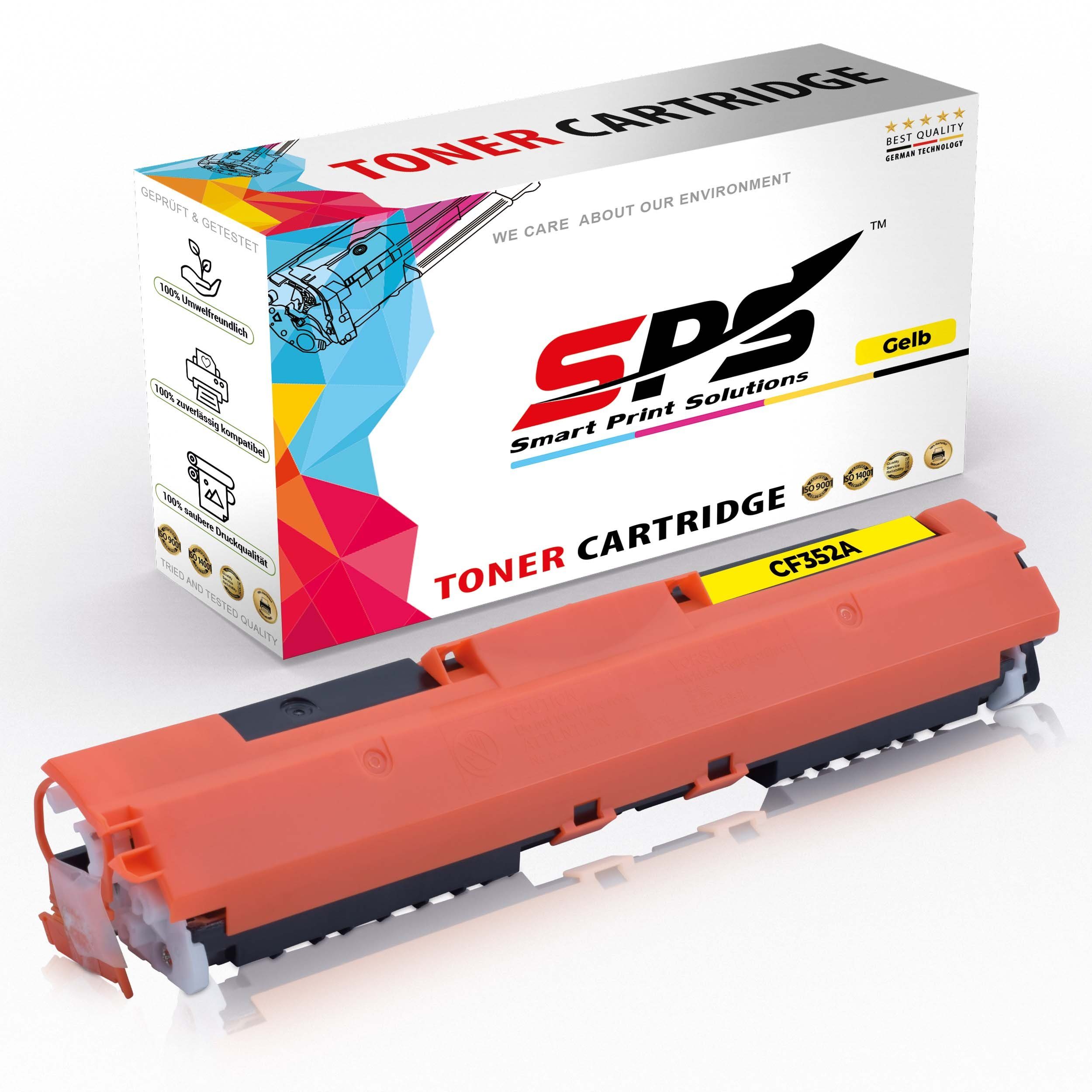 SPS Tonerkartusche Kompatibel für HP Laserjet Pro MFP M178 130A CF352, (1er Pack, 1 x Toner (Für HP CF352A Gelb)