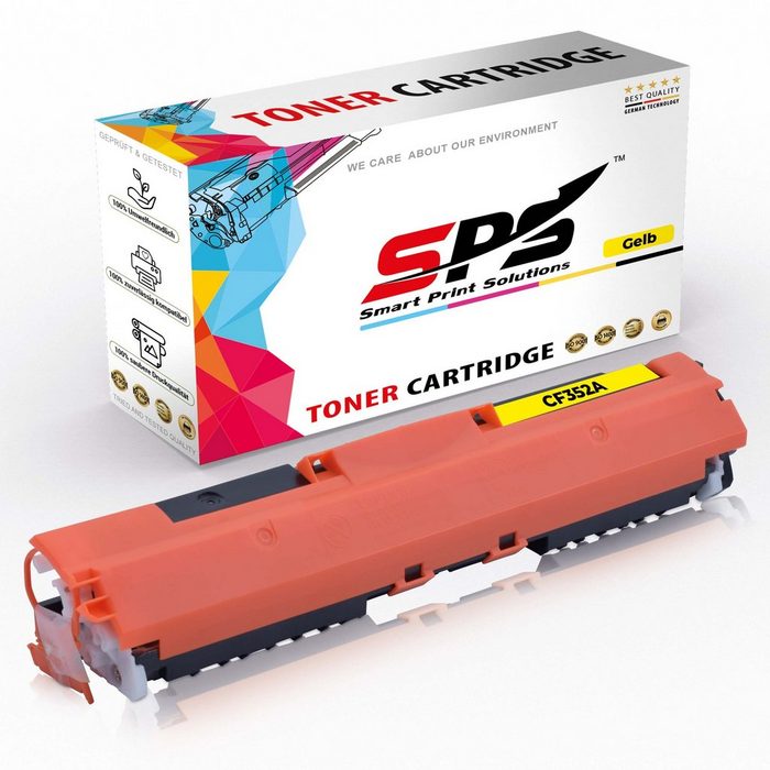 SPS Tonerkartusche Kompatibel für HP Laserjet Pro MFP M176 130A CF352 (1er Pack 1 x Toner (Für HP CF352A Gelb)