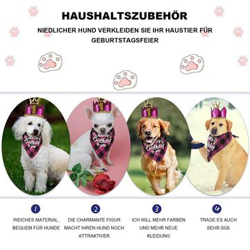 Daisred Hunde-Halsband Hunde-Geburtstagsparty-Zubehör, Geburtstagsdek für Hunde