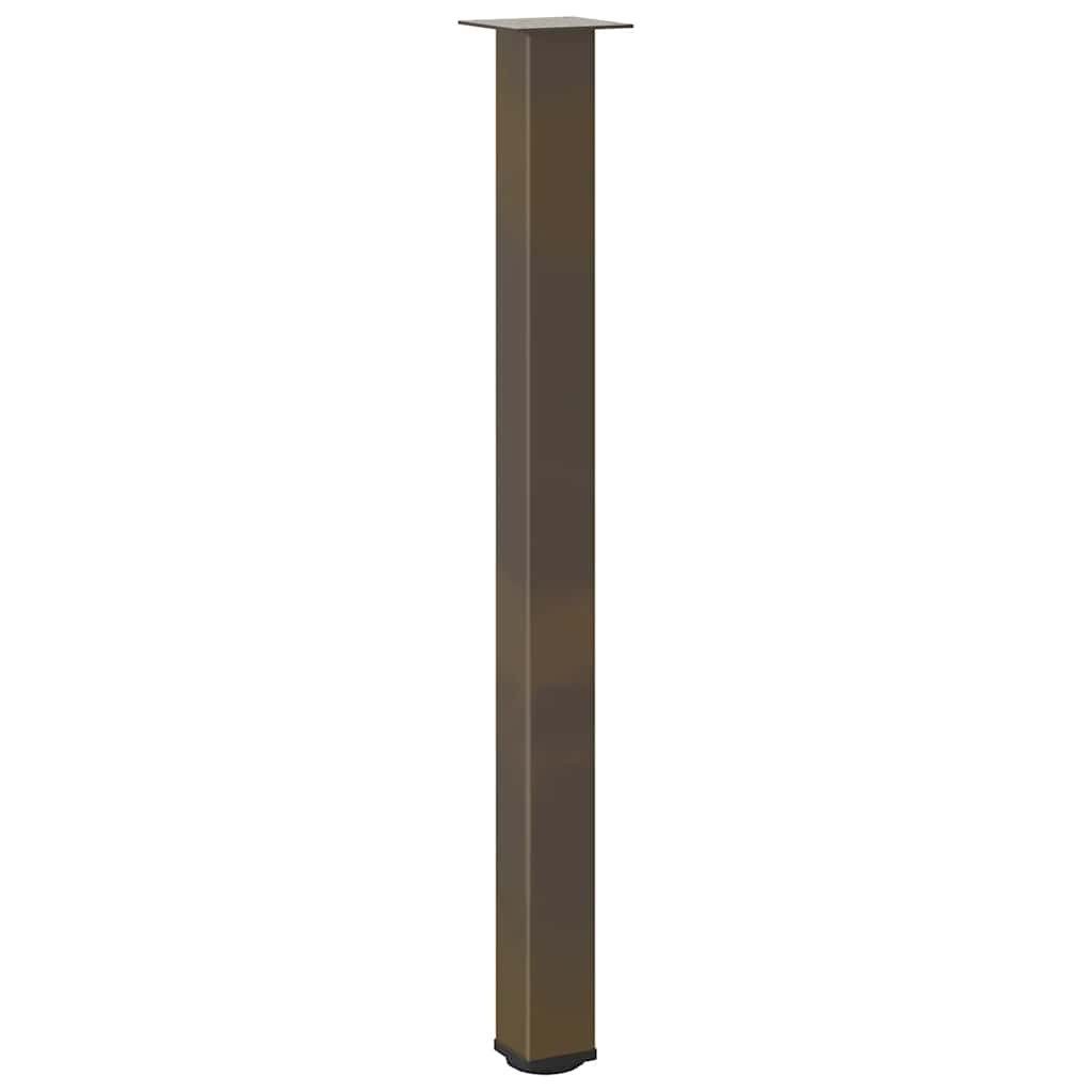 vidaXL Tischbein Bartischbeine 4 Stk. Naturstahl 110-112 cm Stahl