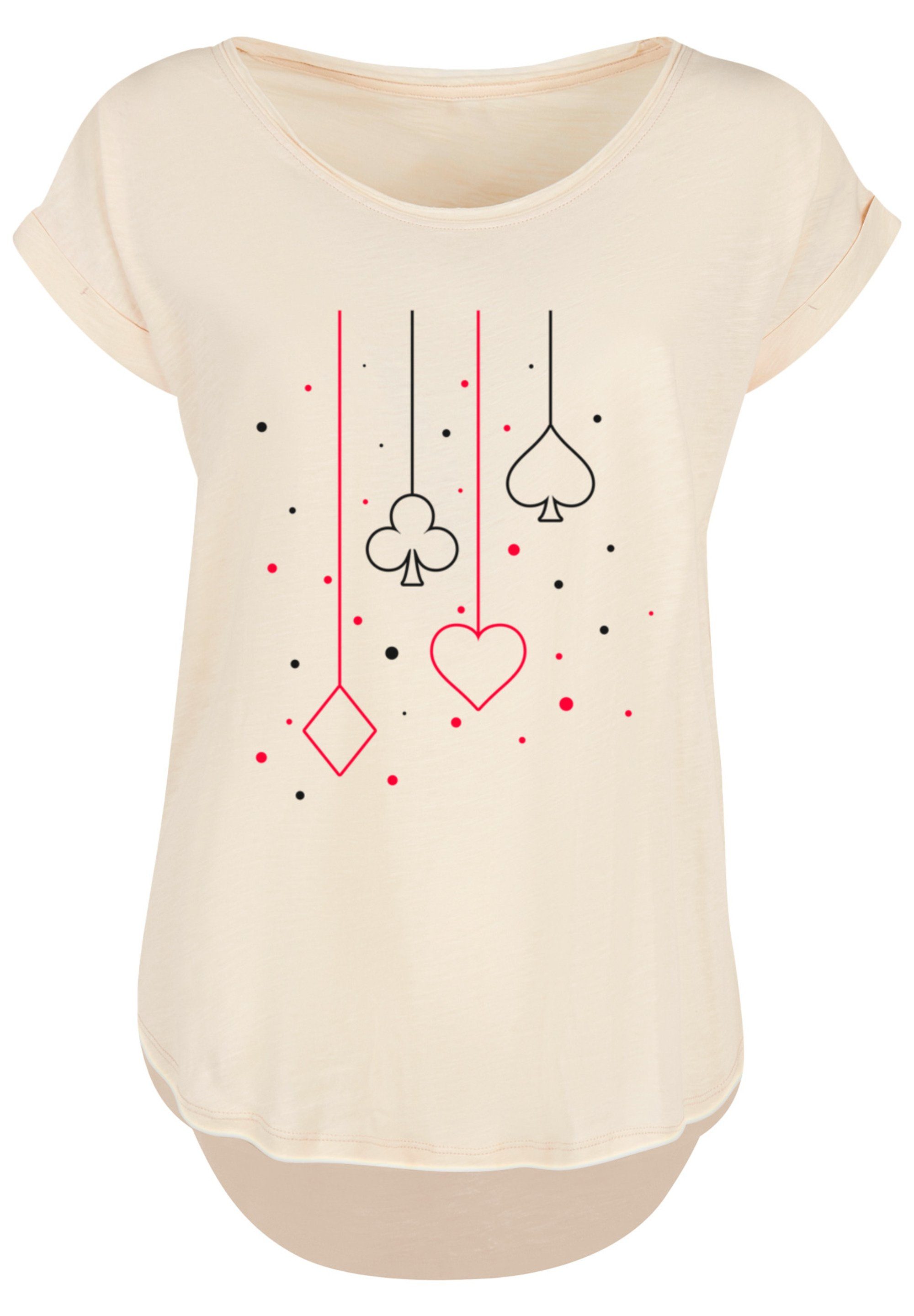 F4NT4STIC T-Shirt Kreuz Pik Herz Karo günstig online kaufen