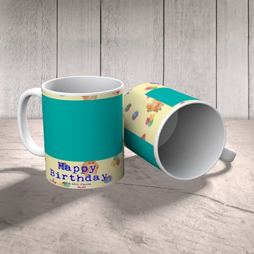 Mr. & Mrs. Panda Tasse Bär Geburtstag - Gelb - Geschenk, Tasse, Tasse Sprüche, Teddy, Kaffee, Keramik, Exklusive Motive