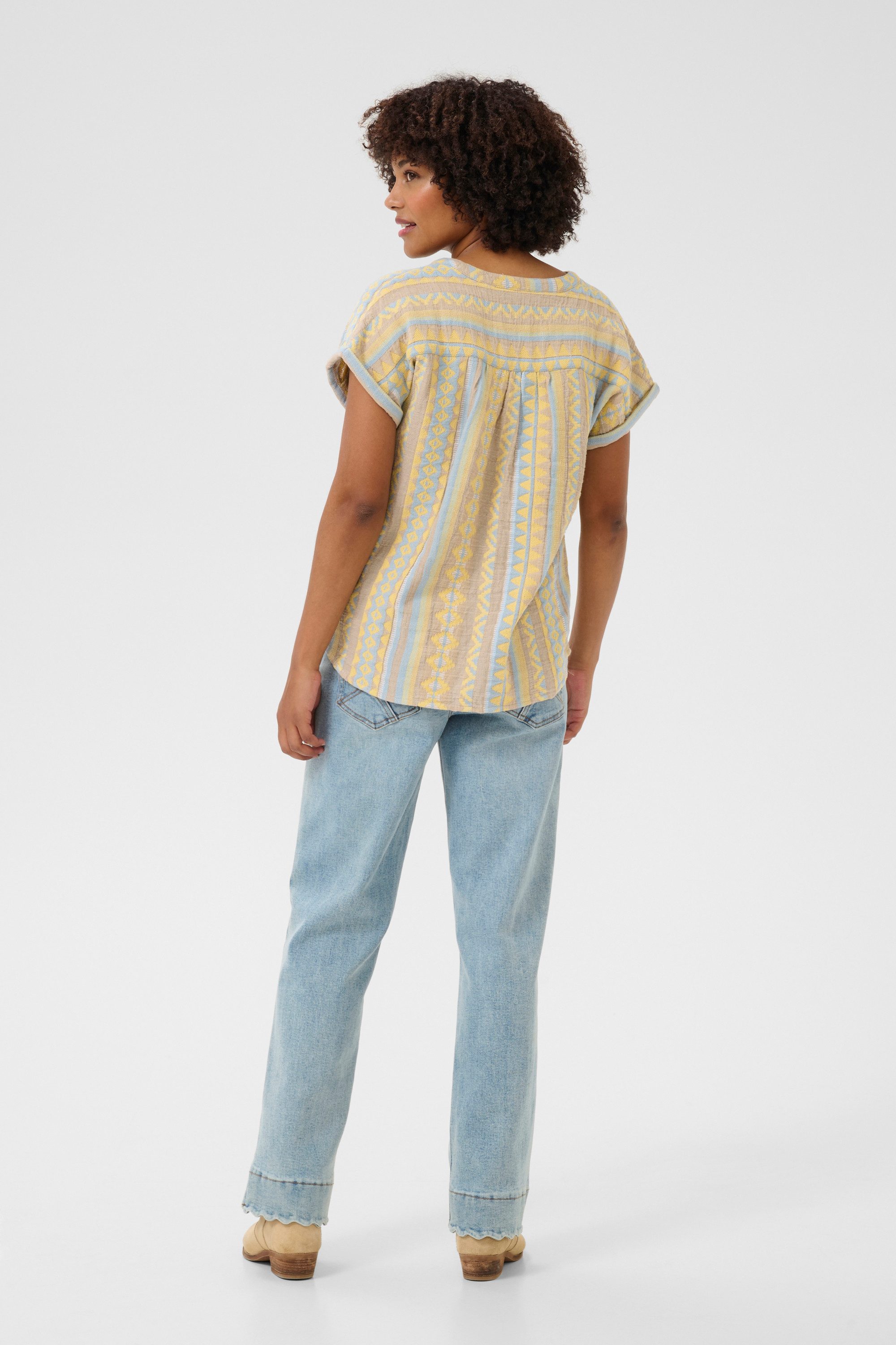 Cream Kurzarmbluse Kurzarm-Bluse CRSola