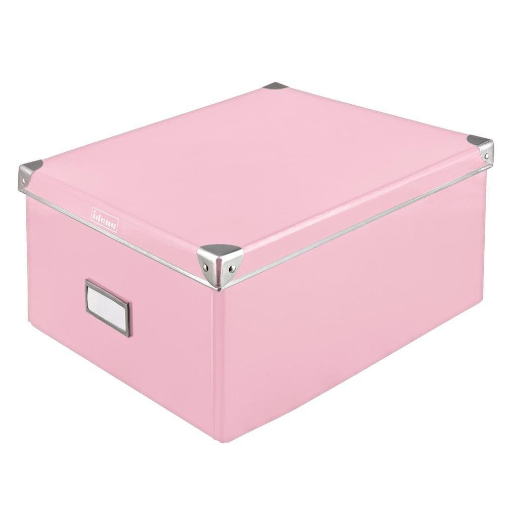 Idena Aufbewahrungsbox mit Deckel 36 x 28,2 x 17 cm pink günstig online kaufen