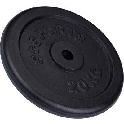 ScSPORTS® Hantelscheiben Einzeln/Set Ø 30mm Gusseisen Gewichtsscheiben Gewichte