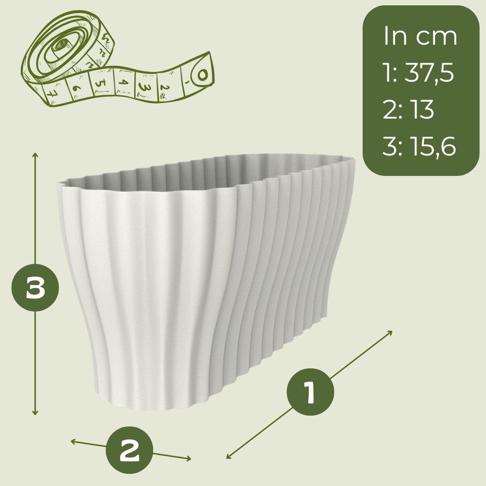 GarPet Blumentopf Orchideentopf Transparent Länglicher Orchideenkasten mit günstig online kaufen