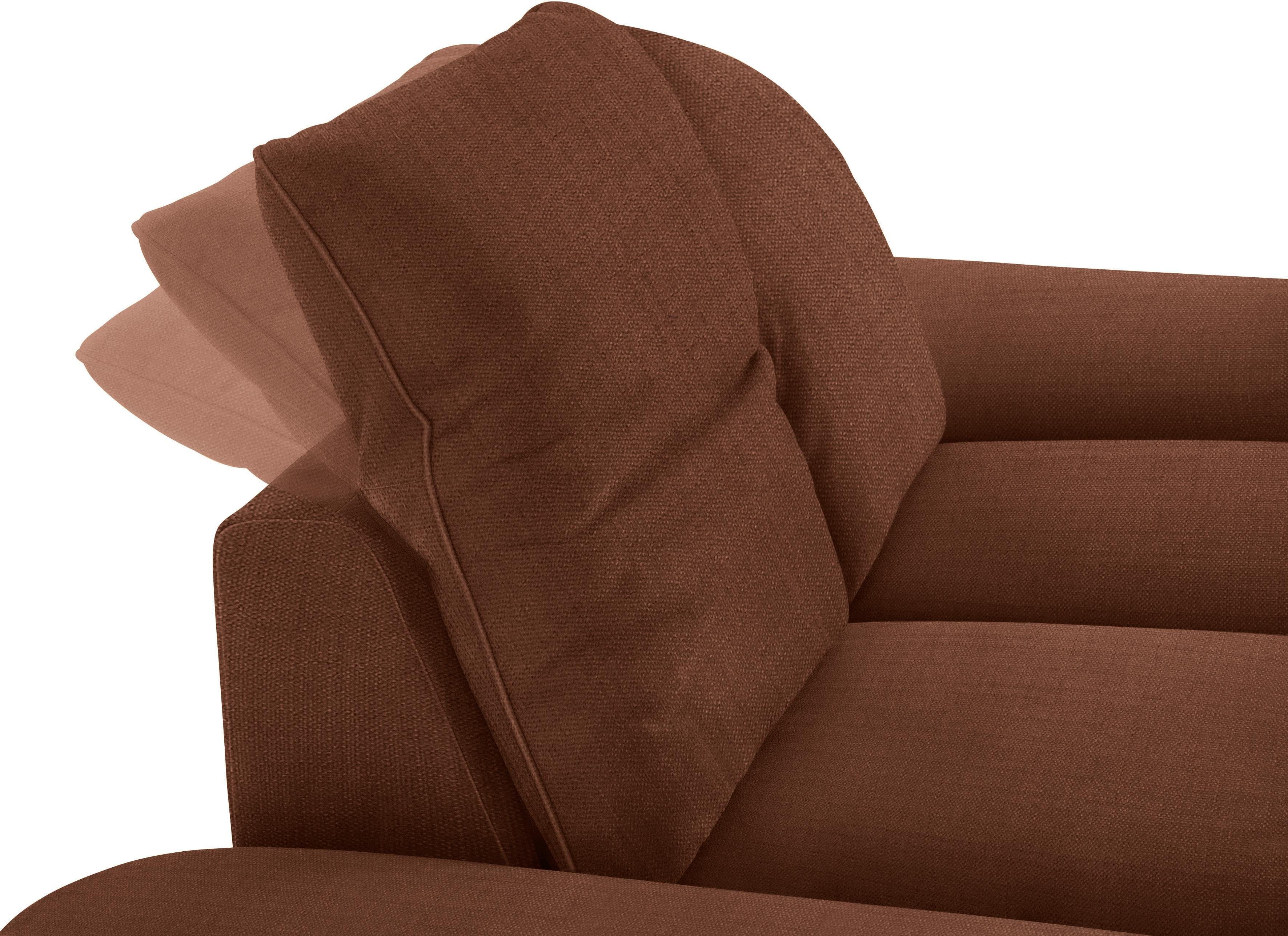 W.SCHILLIG 2-Sitzer enjoy&MORE, Sitztiefenverstellung, schwarz cm Füße pulverbeschichtet, Breite 202