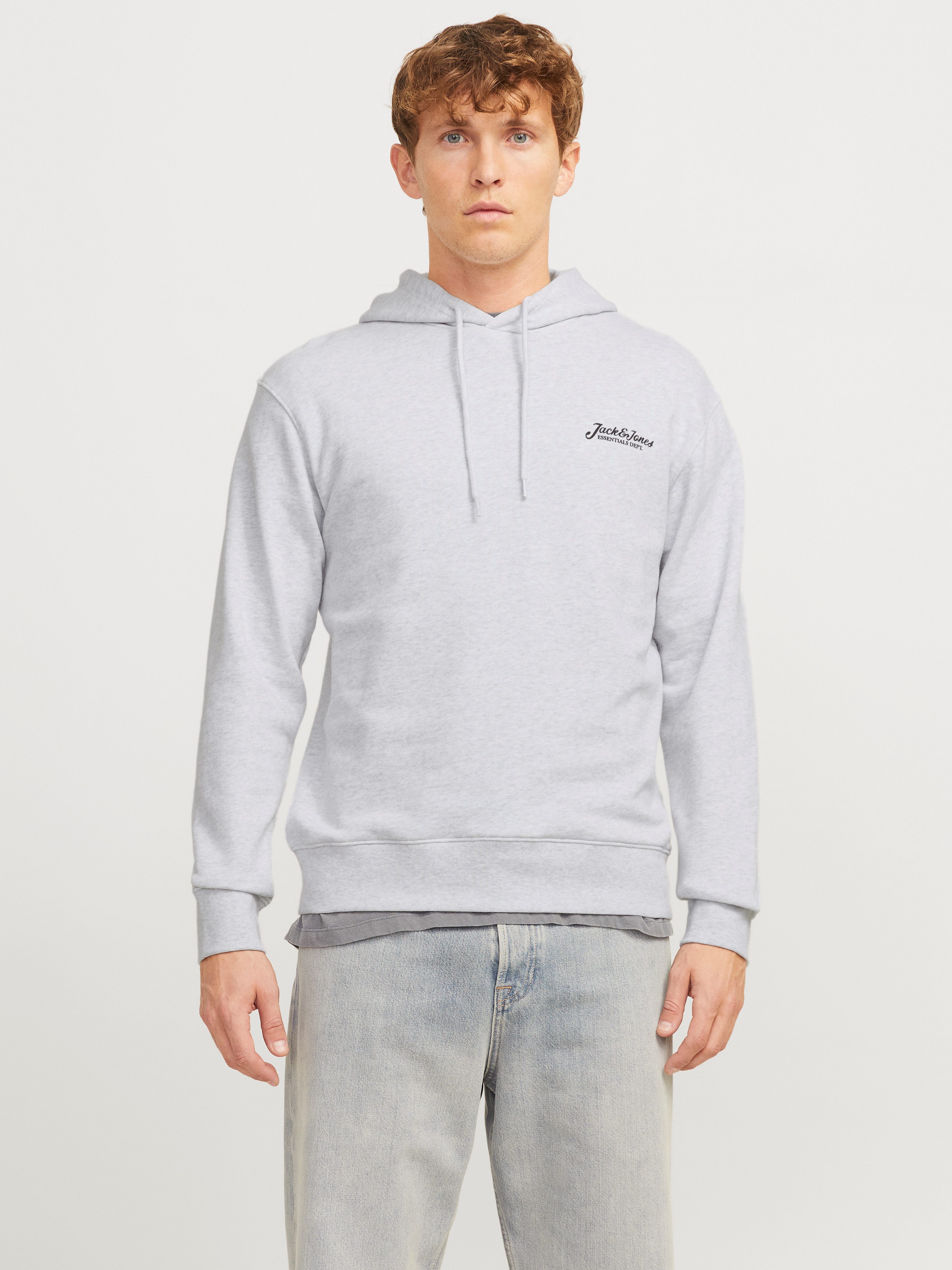 Jack & Jones Kapuzensweatshirt JJBEAU – Sweater mit Logodruck, Slim Fit und günstig online kaufen
