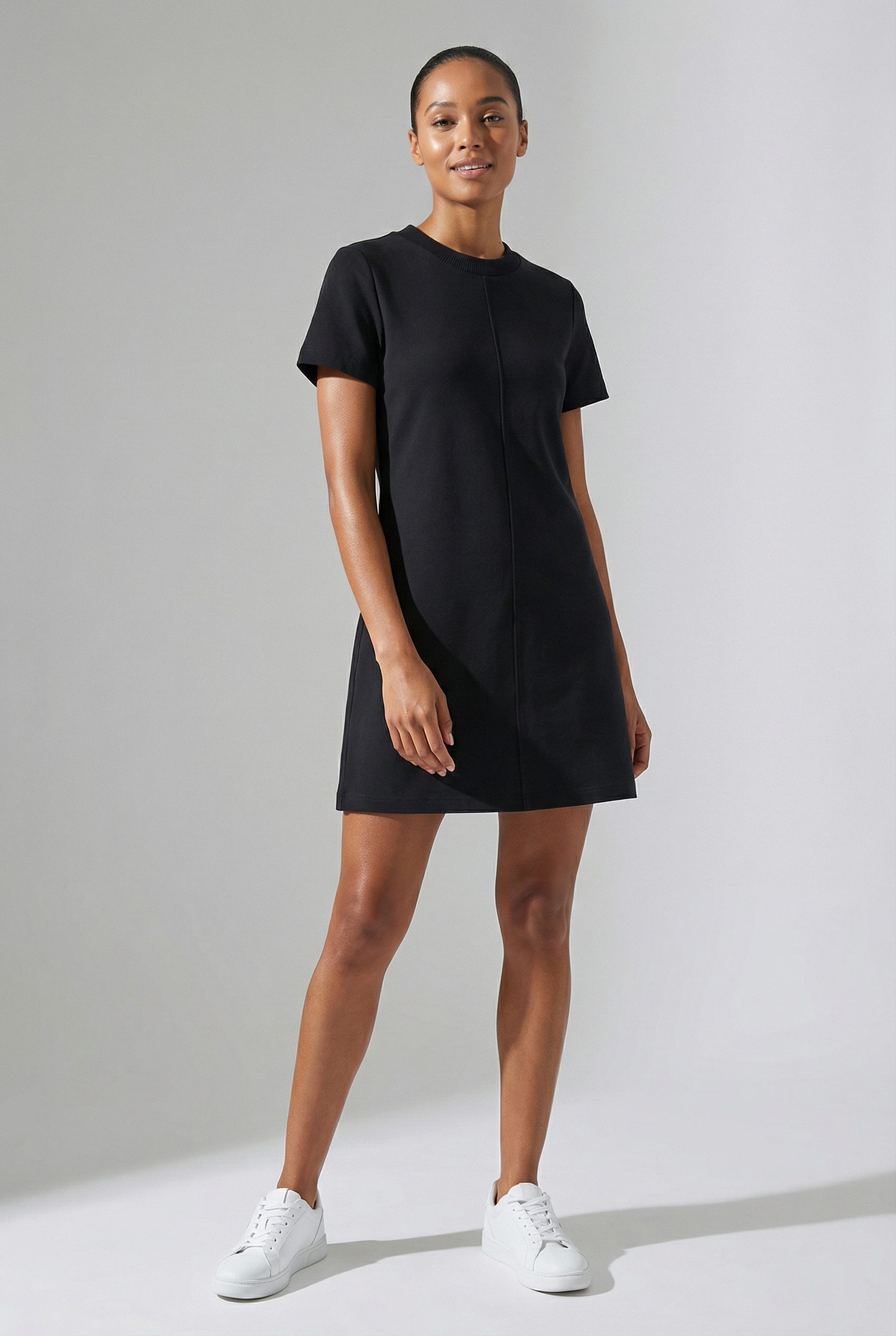 Calvin Klein Jeans Jerseykleid A- PUNTO MILANO T SHIRT DRESS Mit Rundhalsausschnitt