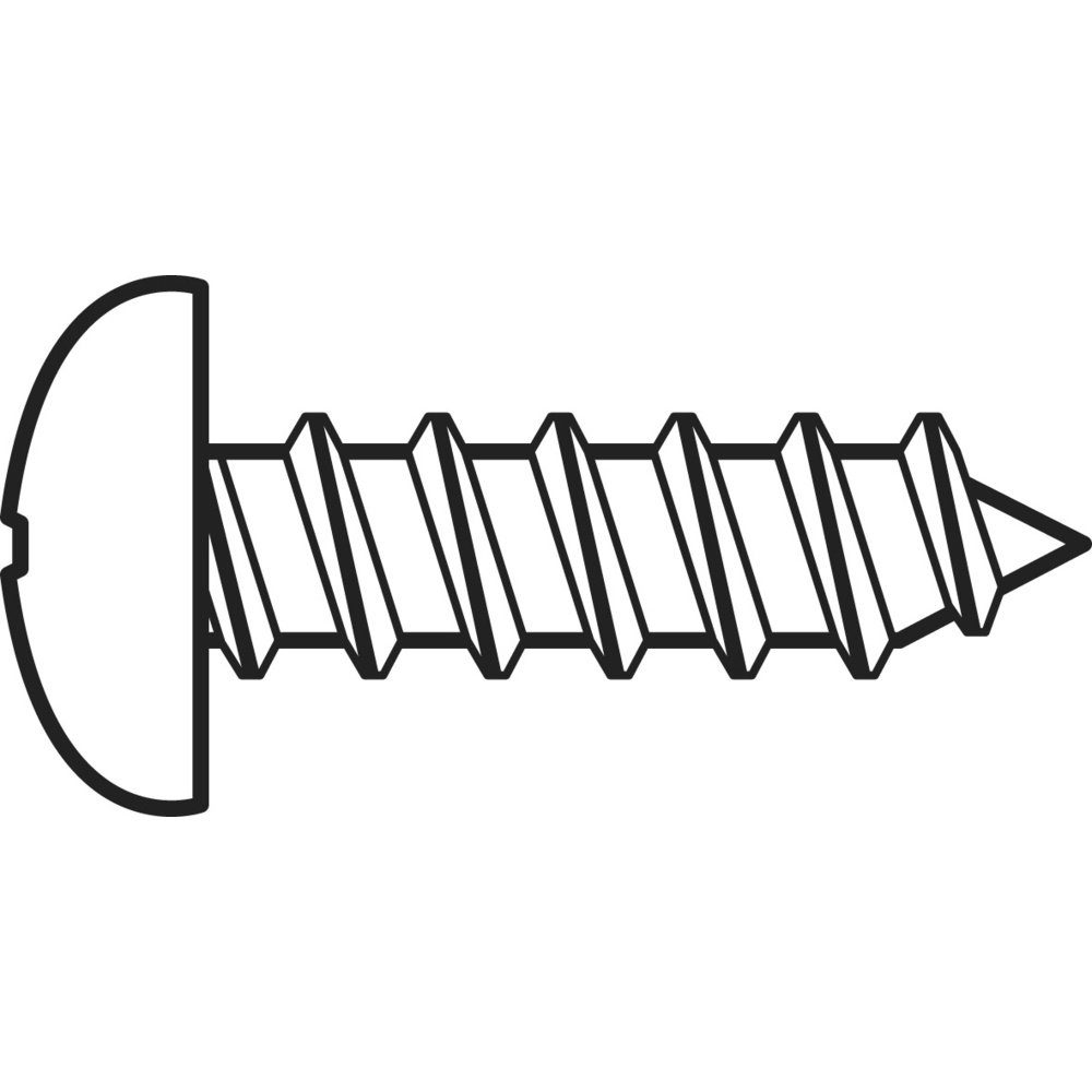 TOOLCRAFT Blechschraube TOOLCRAFT 827354 Linsenblechschrauben 2.2 mm 6.5 mm Kreuzschlitz Phil