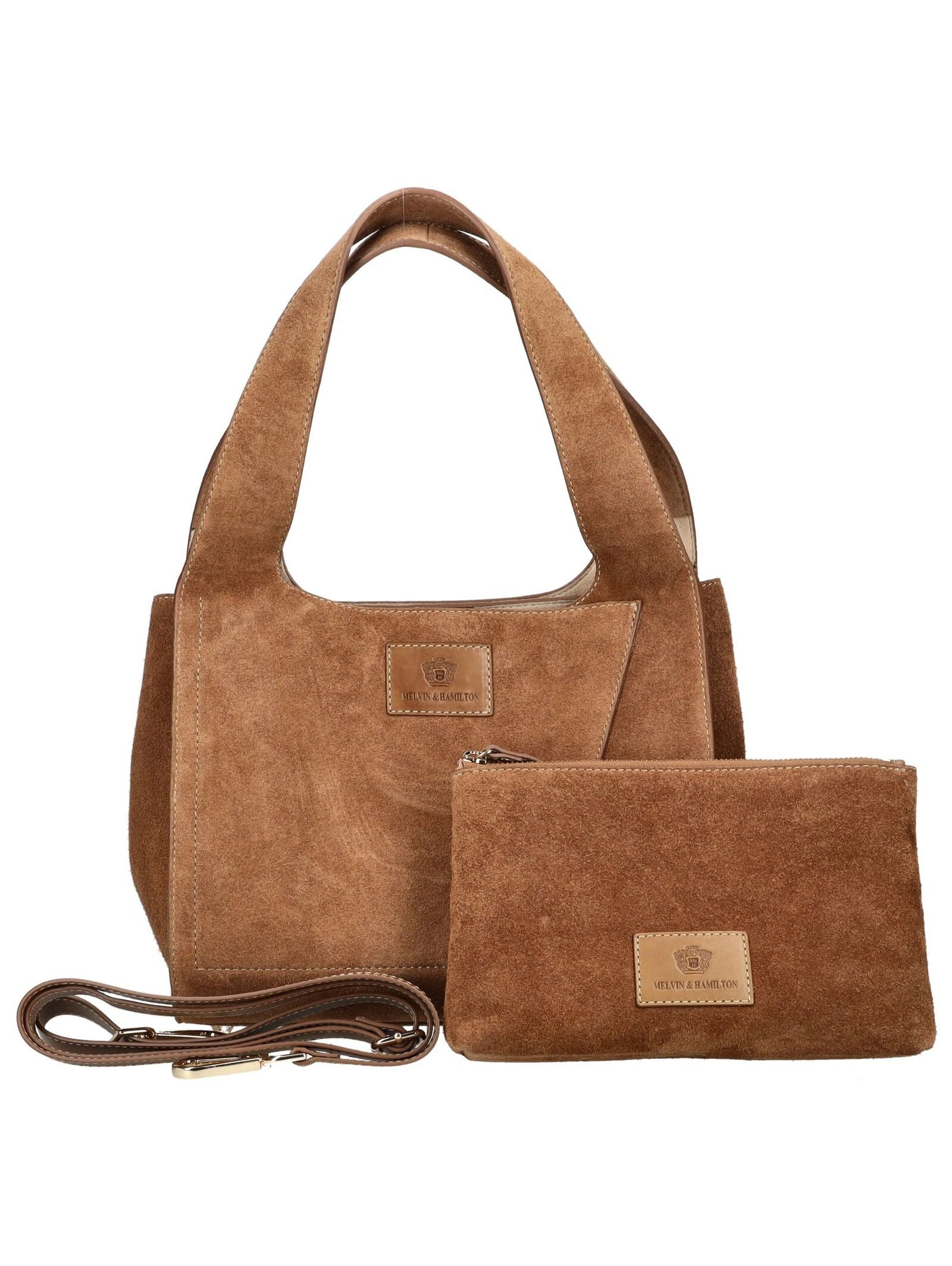 Melvin & Hamilton Henkeltasche Melvin & Hamilton Taschen Veloursleder