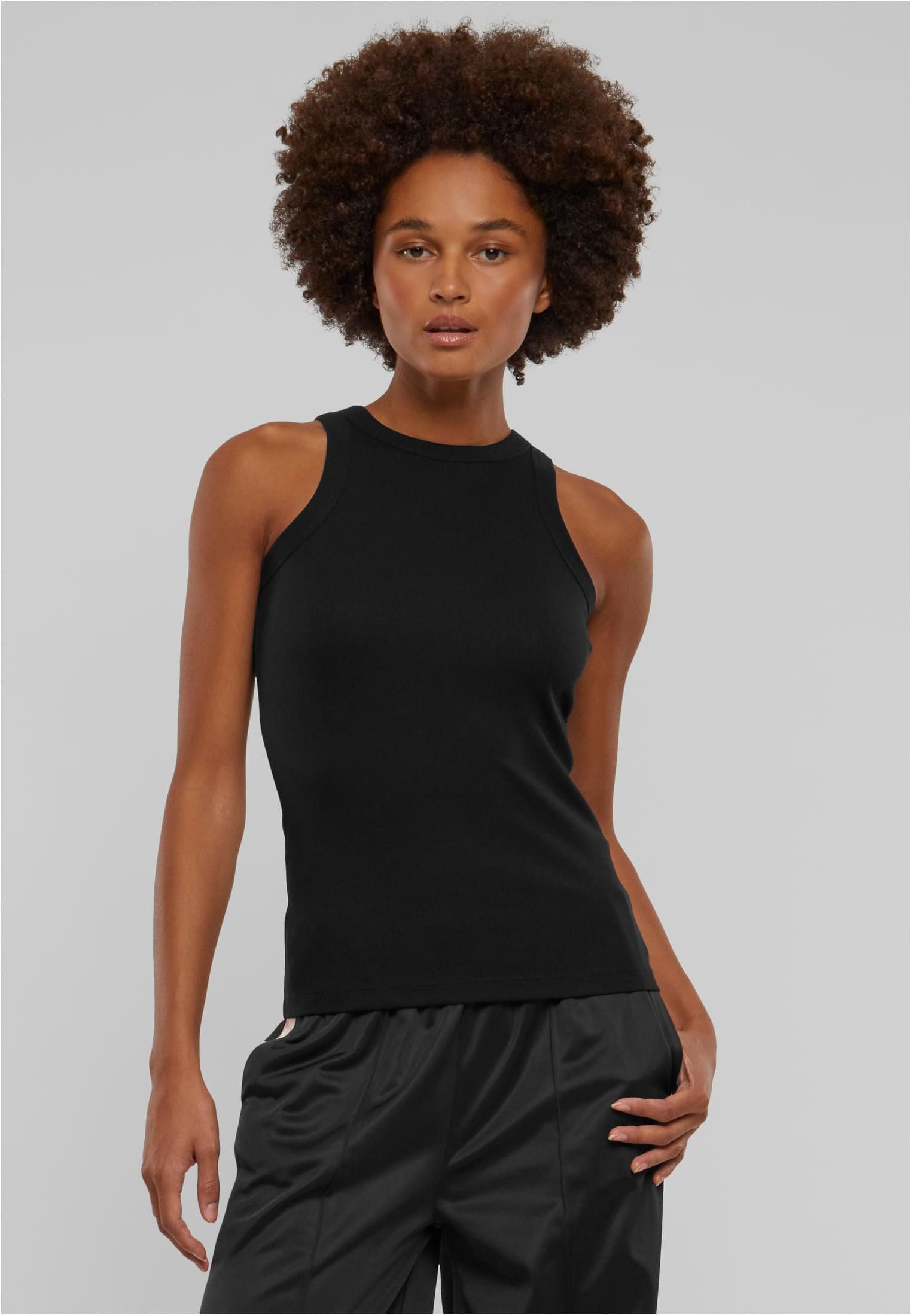 URBAN CLASSICS Tanktop Ladies Racer Back Rib Top Damen günstig online kaufen