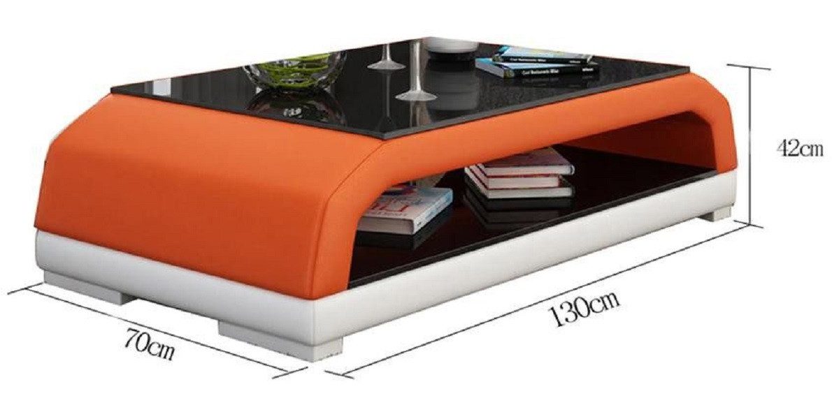 Xlmoebel Couchtisch Eleganter Glastisch CT9001 im modernen Design für stilvolle Wohnräume (1-St., Couchtisch CT9001), Hergestellt in Europa