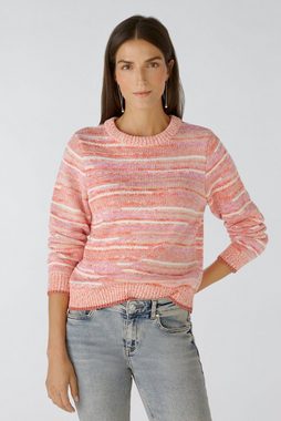 Oui Strickpullover Oui Damen Pullover Ringelpullover (1-tlg)