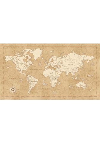 Komar Fototapetas »Vintage World Map« glatt ...